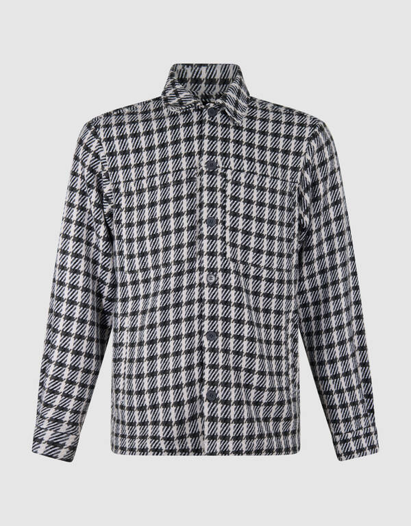 Kariertes Overshirt Schwarz/Grau SHOEBY MEN