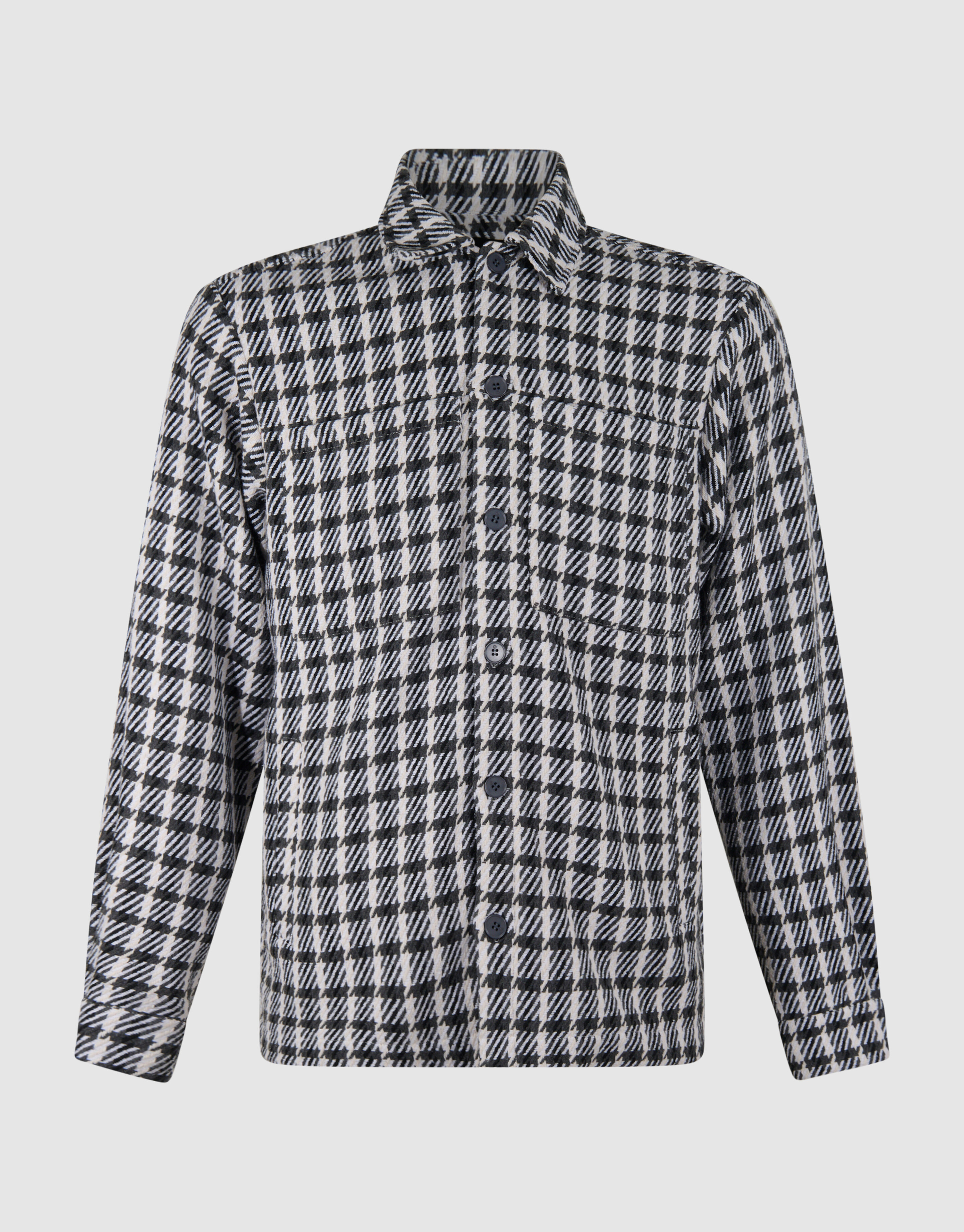 Fenster-Overshirt Blau/Grau SHOEBY MEN