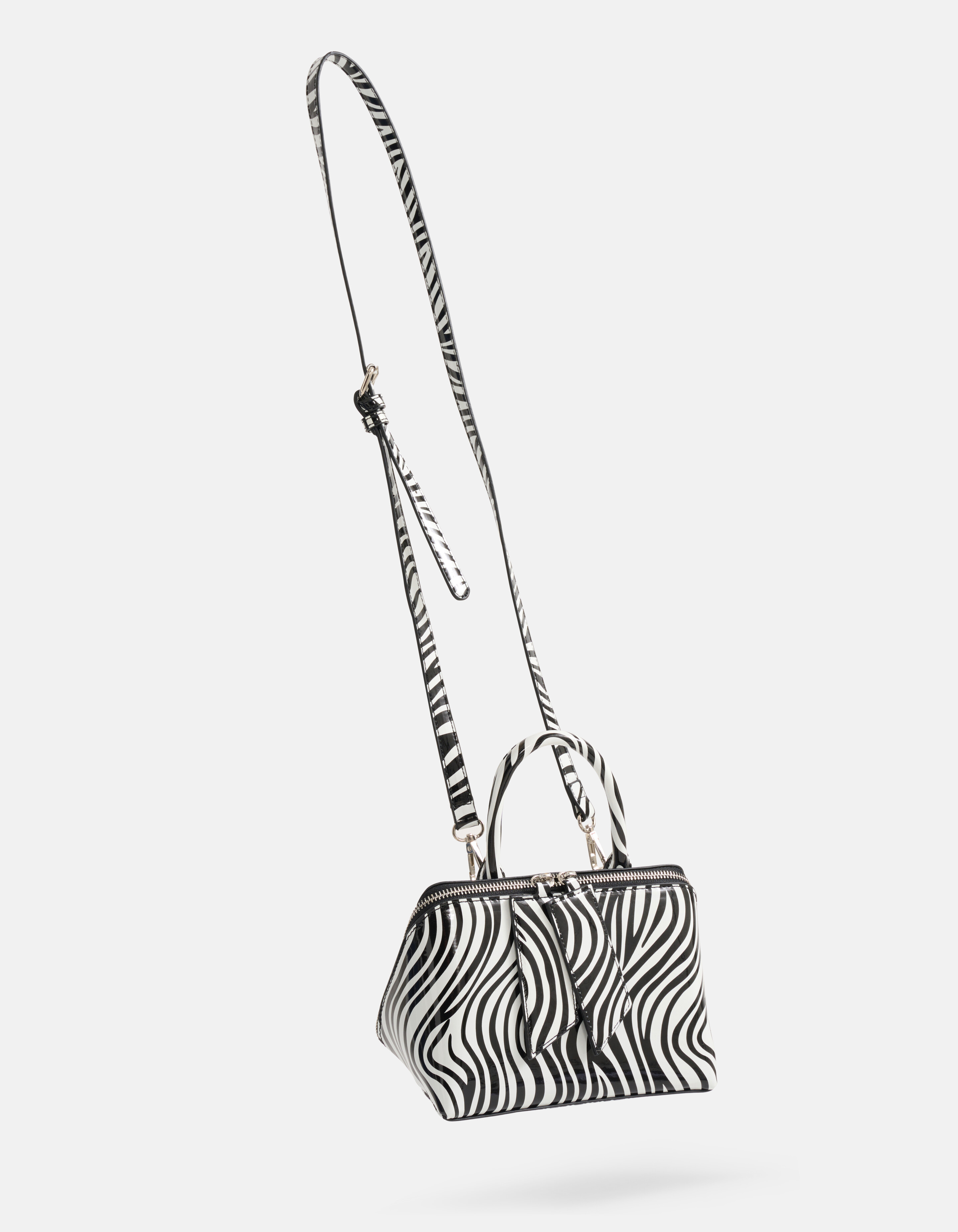 Mini Zebra Tasche Schwarz/Weiß SHOEBY ACCESSOIRES