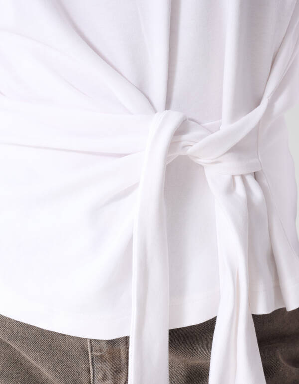 Knot Longsleeve Wei&szlig; SHOEBY WOMEN