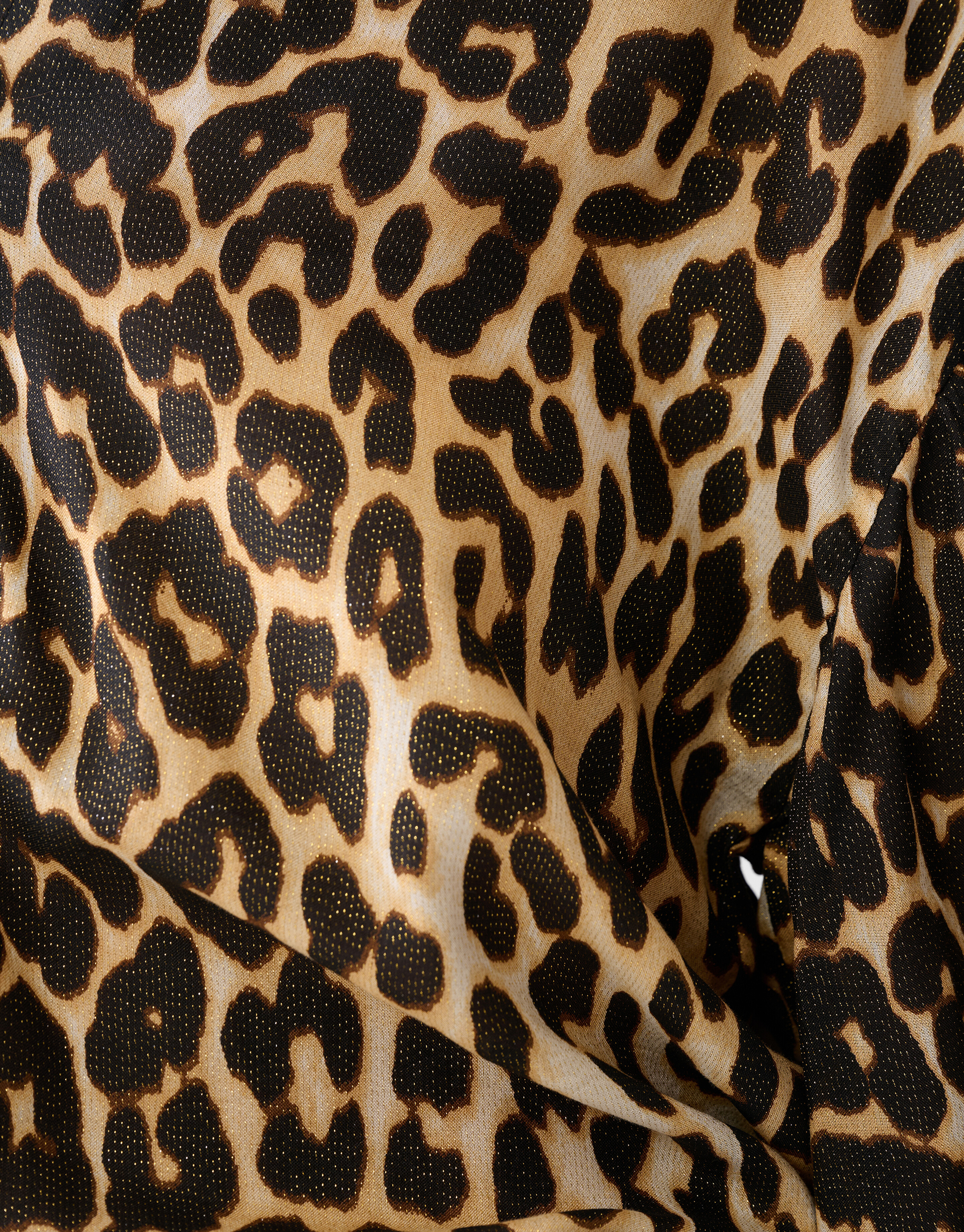 Leopard-Glanz-Bluse Braun SHOEBY WOMEN