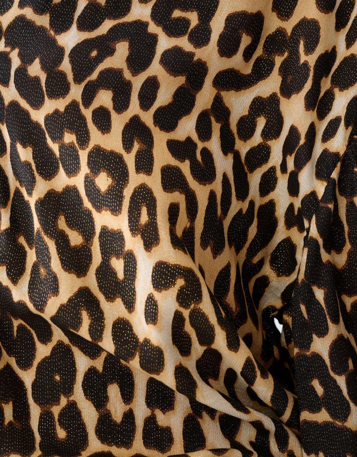 Leopard-Glanz-Bluse Braun SHOEBY WOMEN
