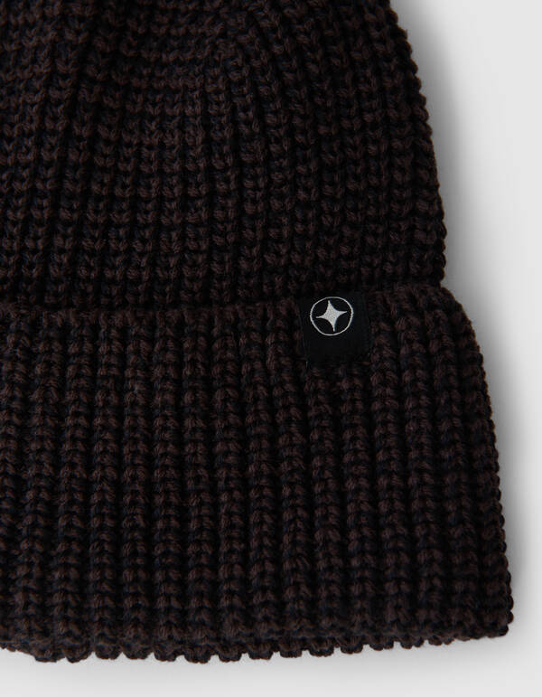 Gestrickte Mütze Dunkelbraun SHOEBY ACCESSOIRES