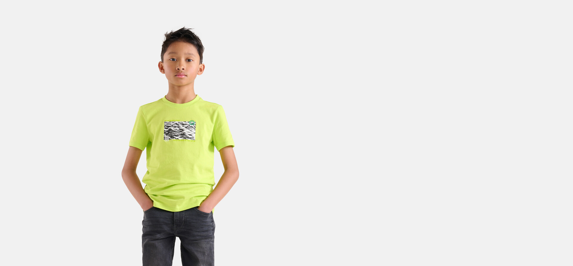Kunstwerk T-shirt Lime Green SHOEBY BOYS