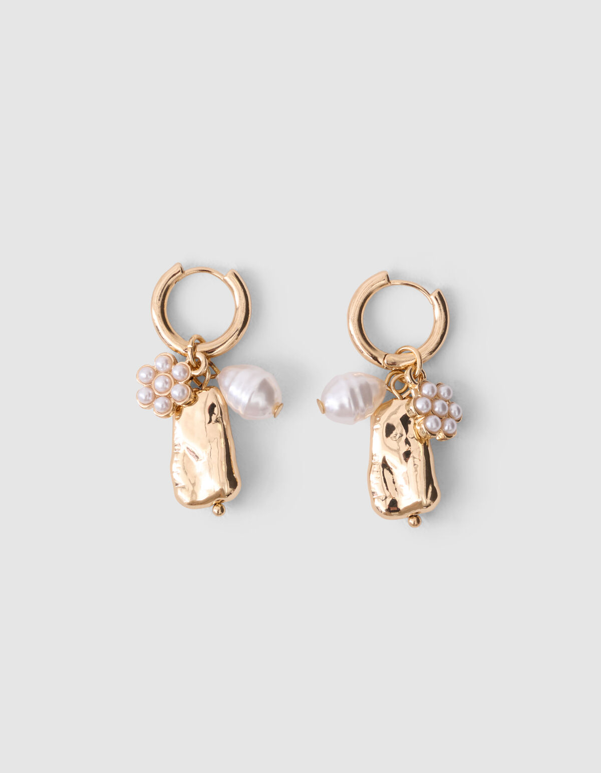 Perlenanhänger Ohrringe Gold SHOEBY ACCESSOIRES