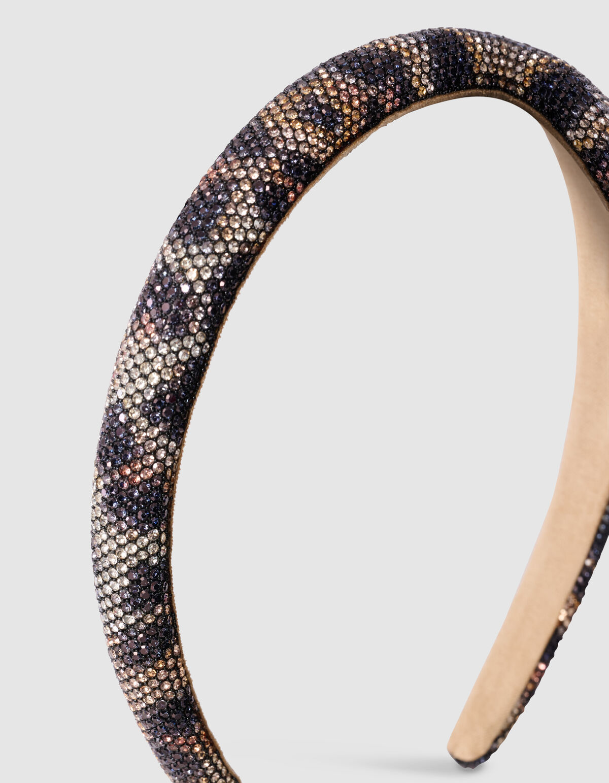 Strass Leopard Haarband Braun SHOEBY ACCESSOIRES