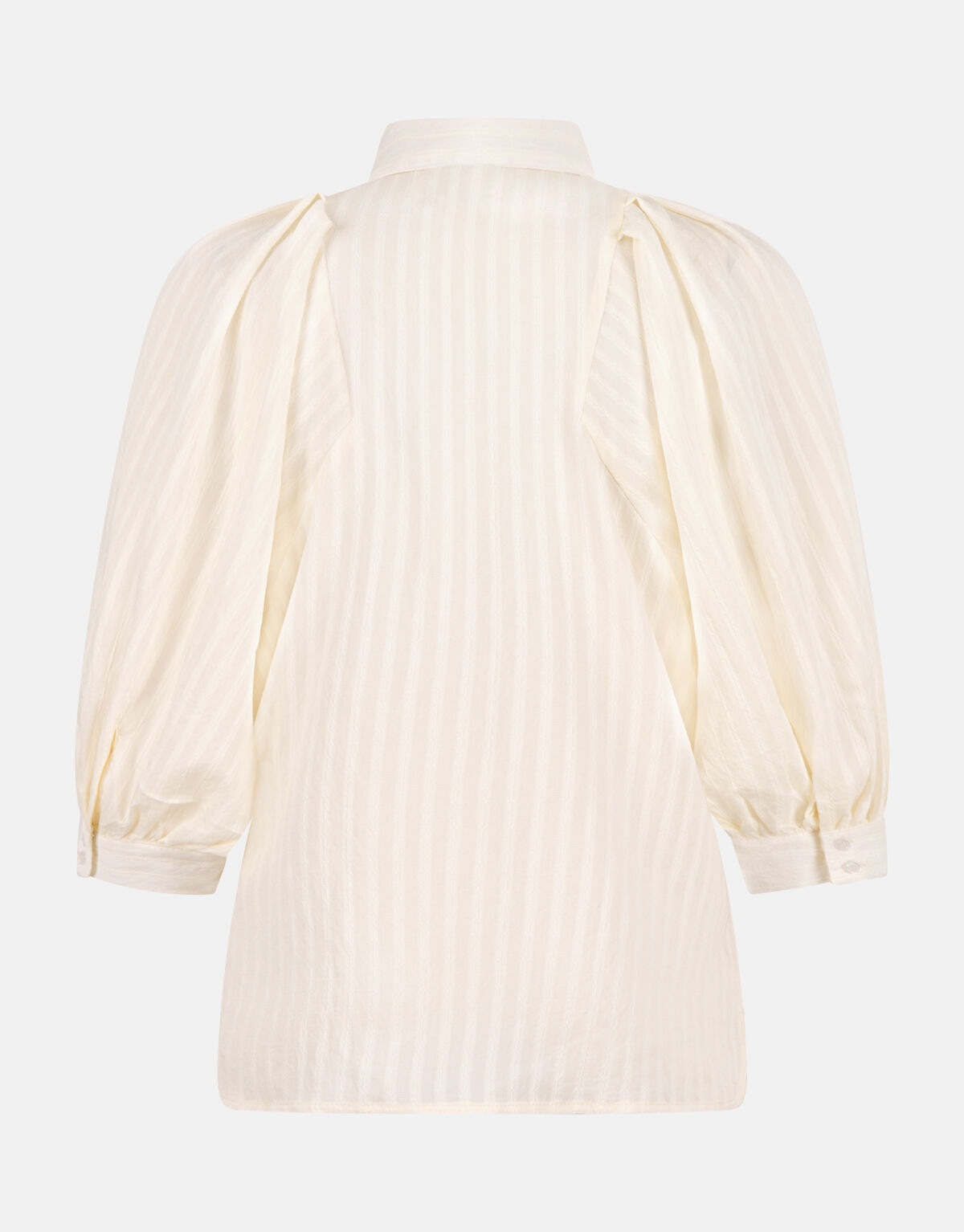 Bluse mit Reißverschluss und Streifen Off White SHOEBY WOMEN