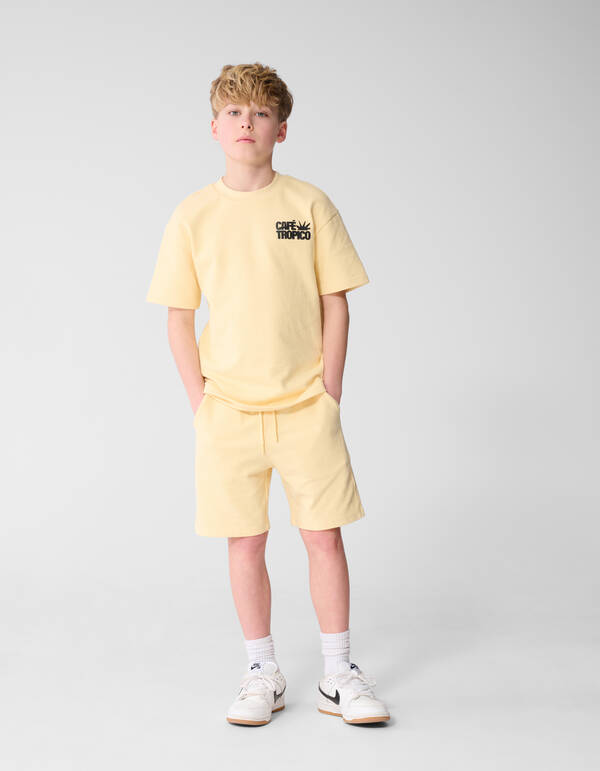 Cafe Tropico Frottee-Shorts Gelb SHOEBY BOYS