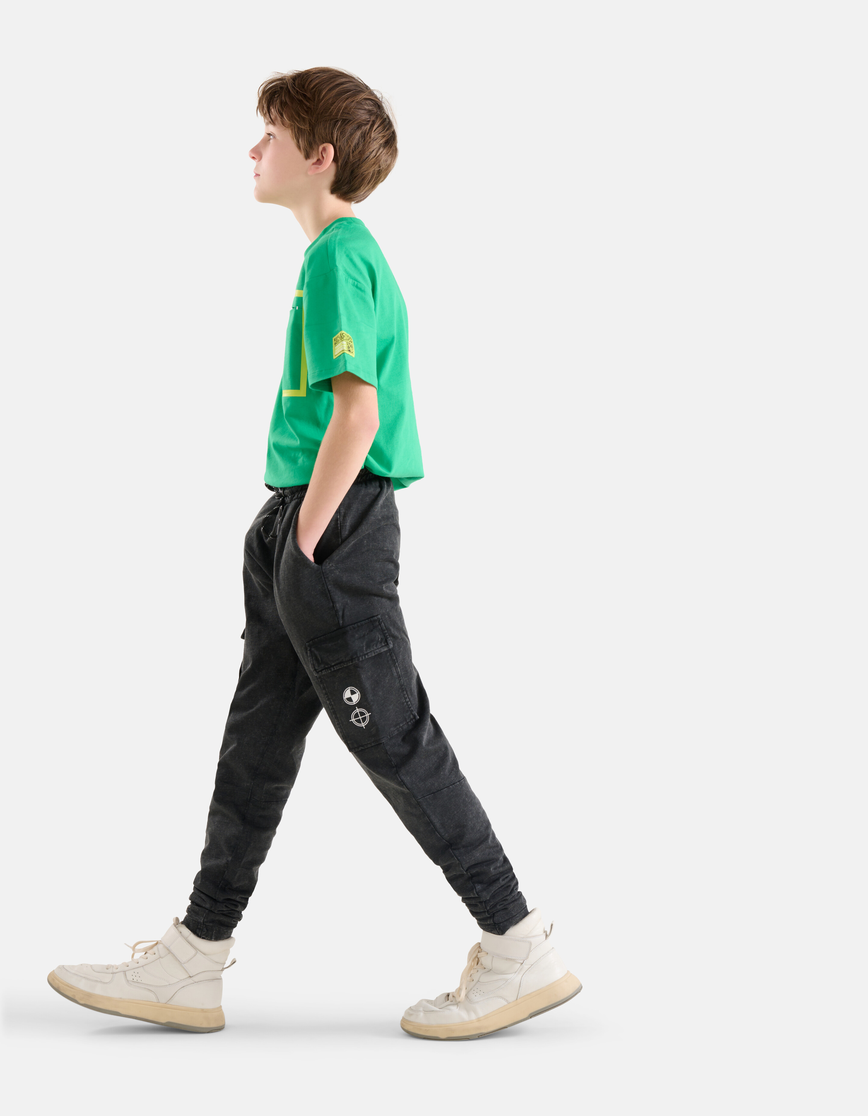 Relaxed Fit T-shirt Grün SHOEBY BOYS