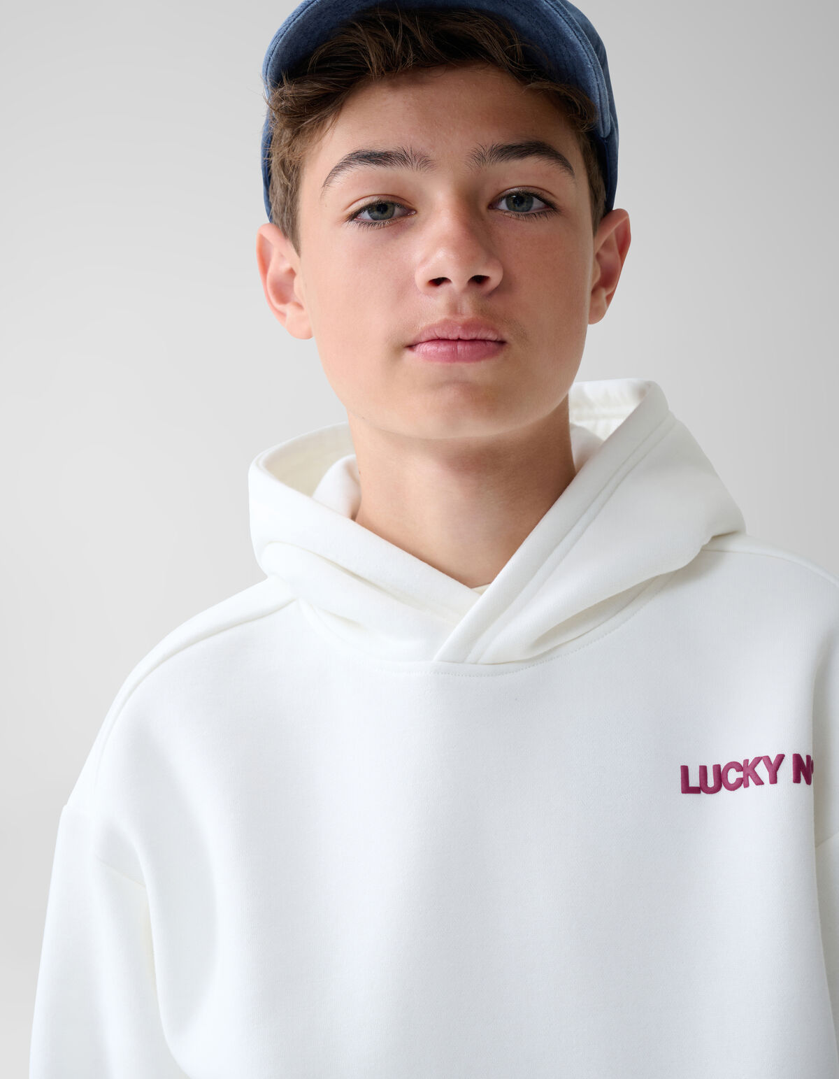 Lucky Hoodie Off-white SHOEBY BOYS