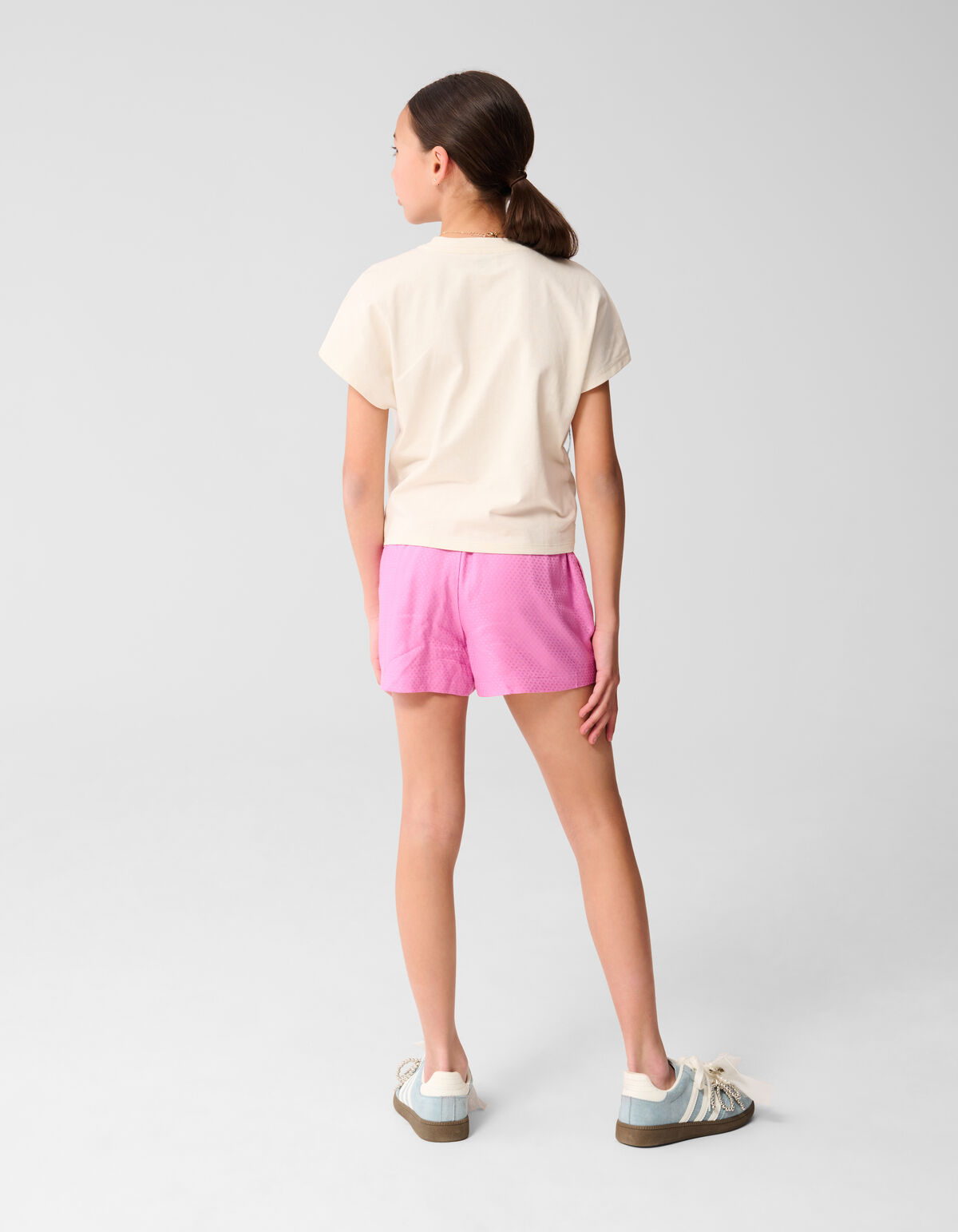 Muschel Revers Top Off White SHOEBY GIRLS