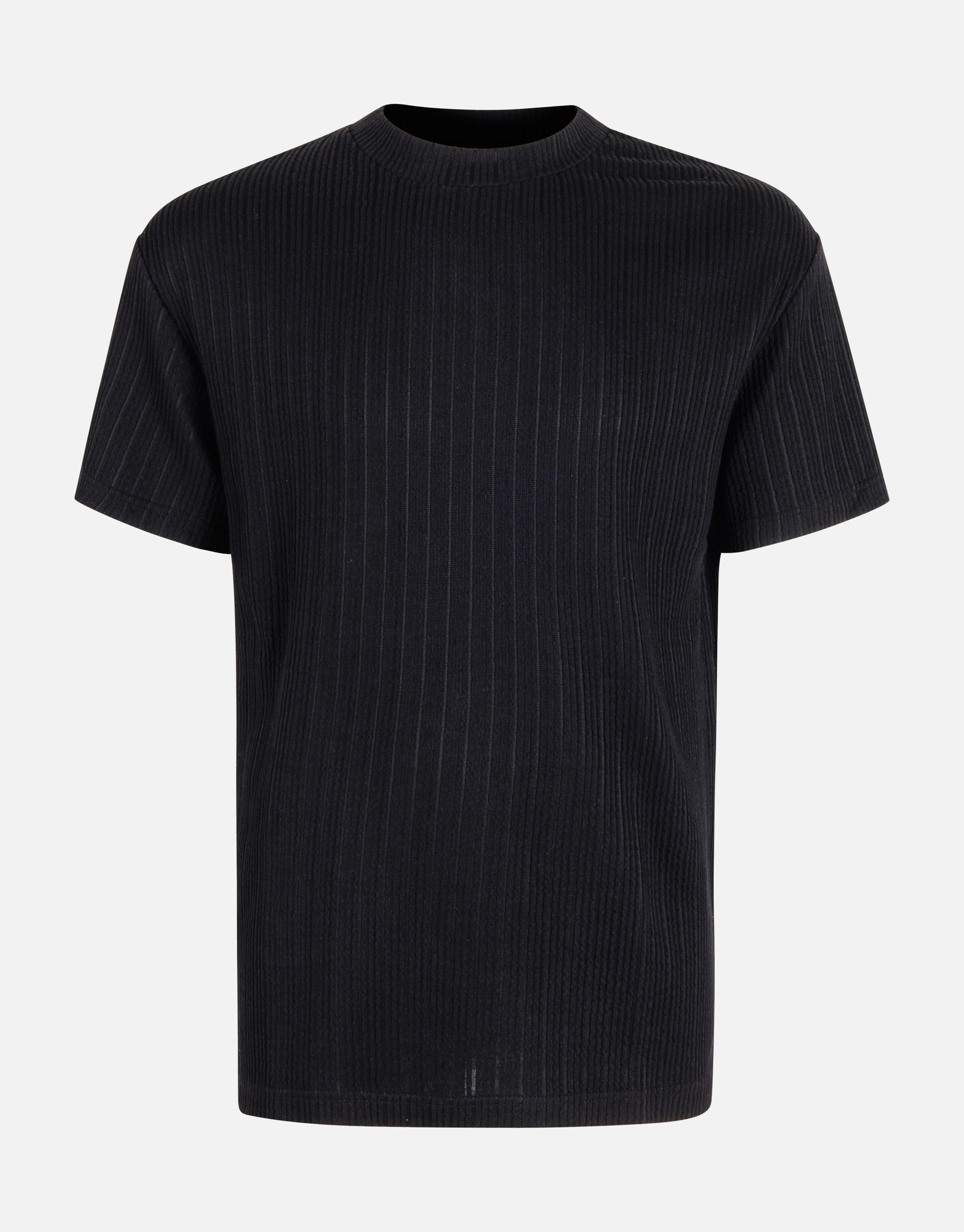 Seersucker T-Shirt Schwarz SHOEBY MEN
