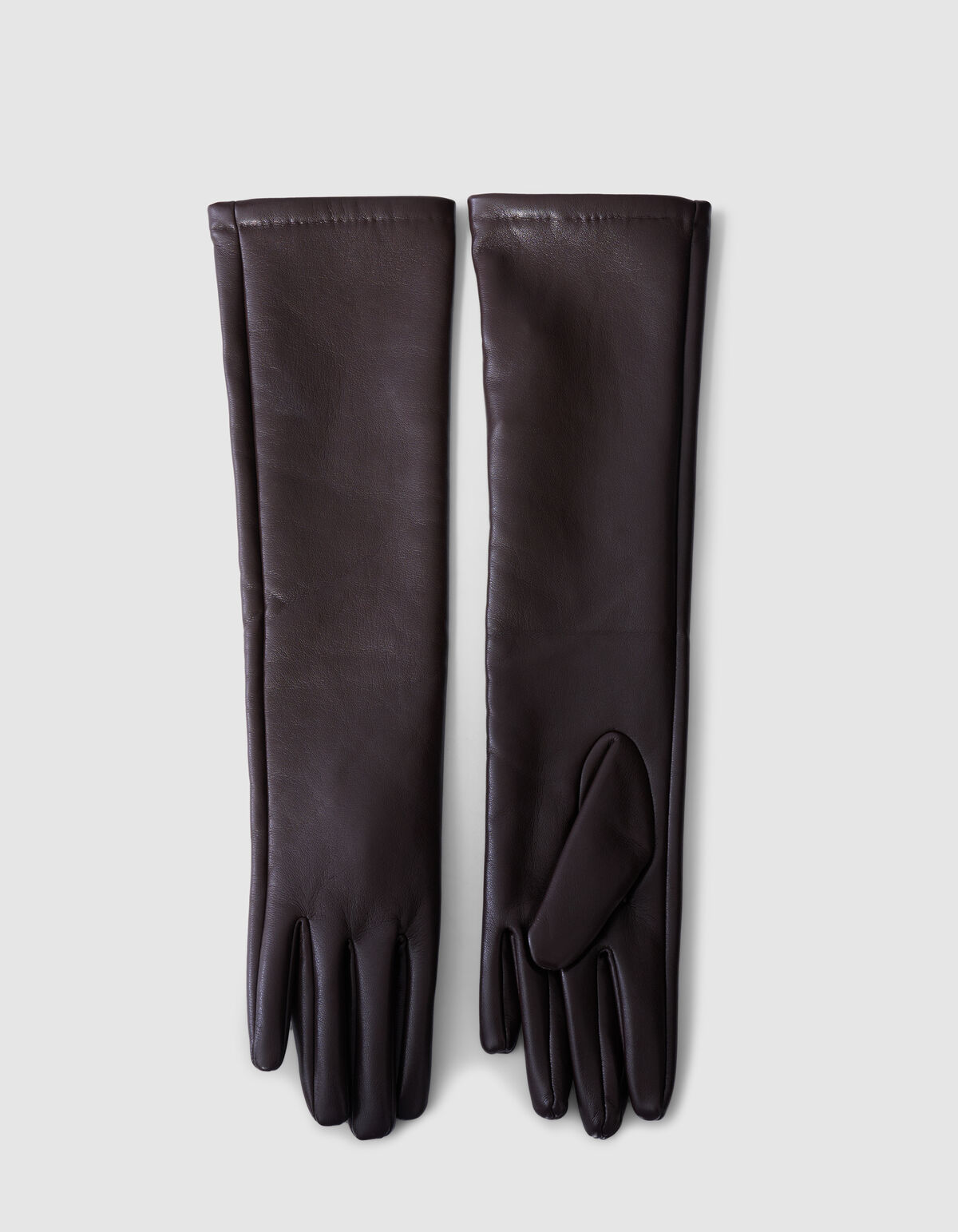 Langen Vegan Lederhandschuhe Dunkelbraun SHOEBY ACCESSOIRES