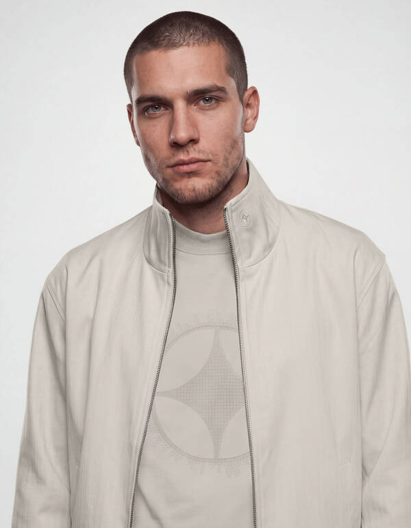 Funnel Neck Jacke Sand SHOEBY MEN