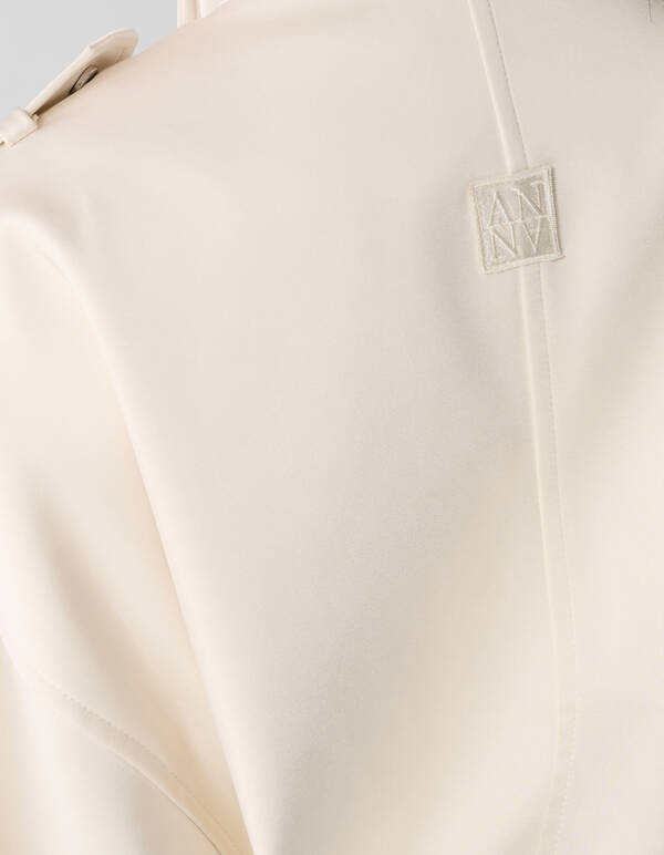Oversized Bomberjacke Gebrochenes Wei&szlig; By Anna SHOEBY WOMEN