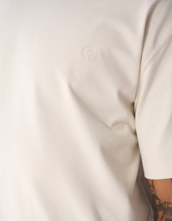 Twill-Grafik-T-Shirt Hellgrau SHOEBY MEN