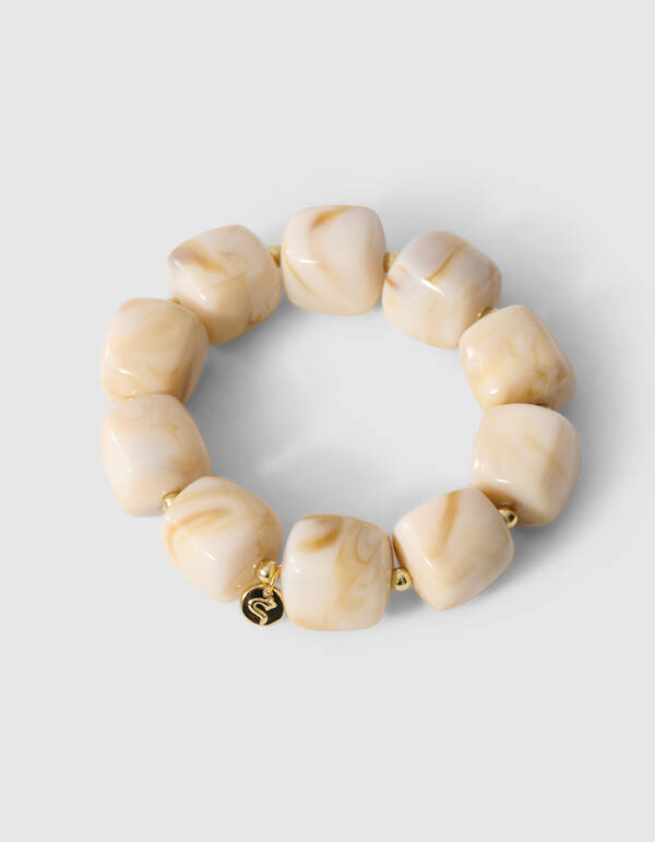 Steinarmband Beige SHOEBY ACCESSOIRES