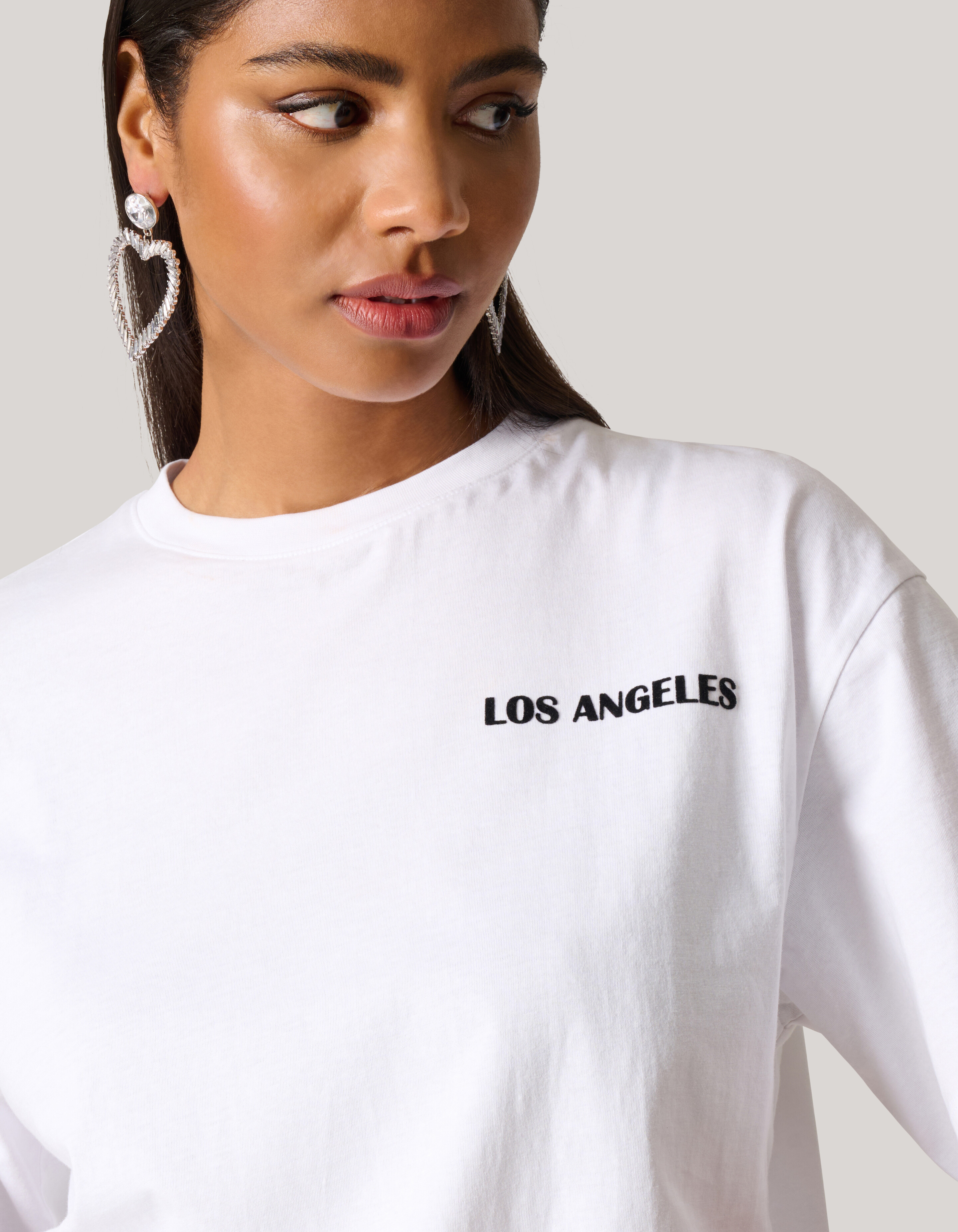 Velvet Artwork T-Shirt Wit SHOEBY WOMEN