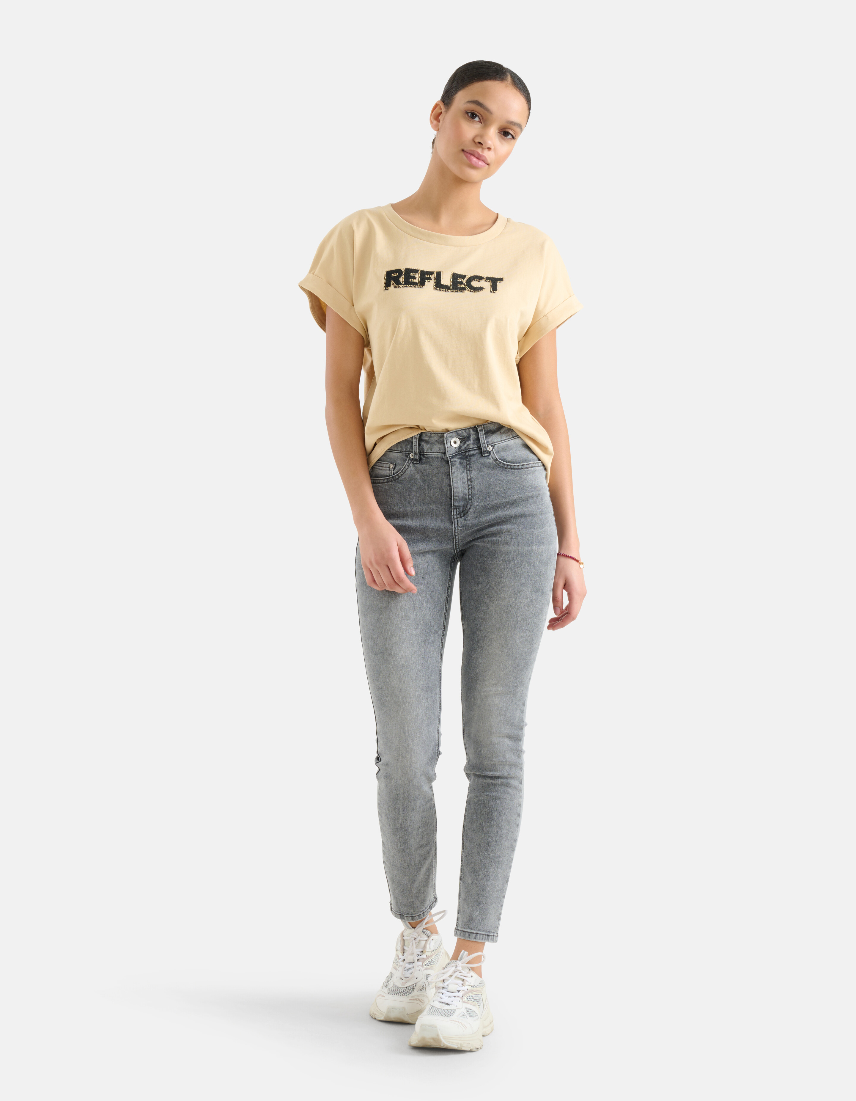 Kunstwerk T-shirt Beige SHOEBY WOMEN