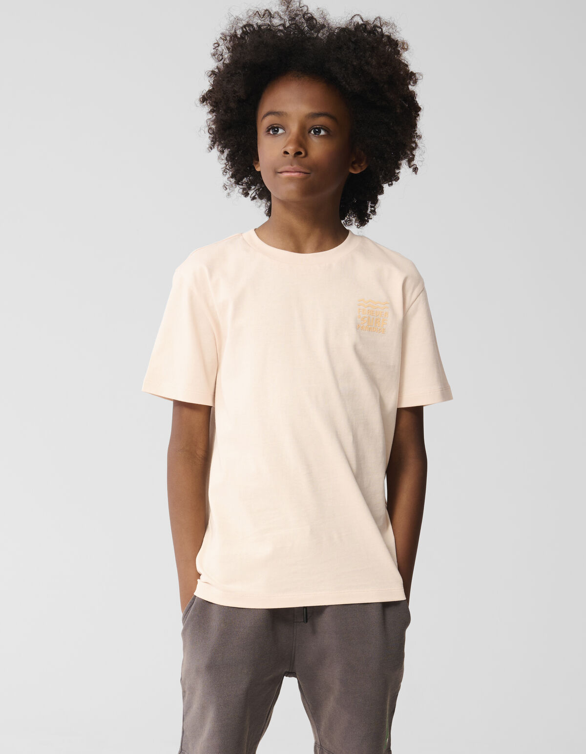 Paradies Kunstwerk T-shirt Hell Orange SHOEBY BOYS