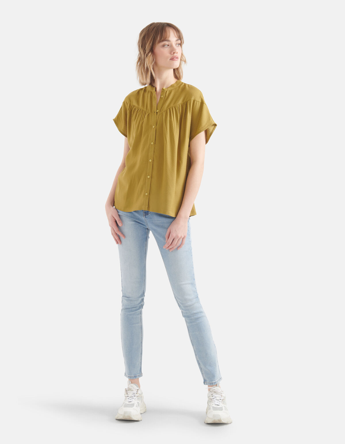 Relaxed Fit Top Grün SHOEBY WOMEN