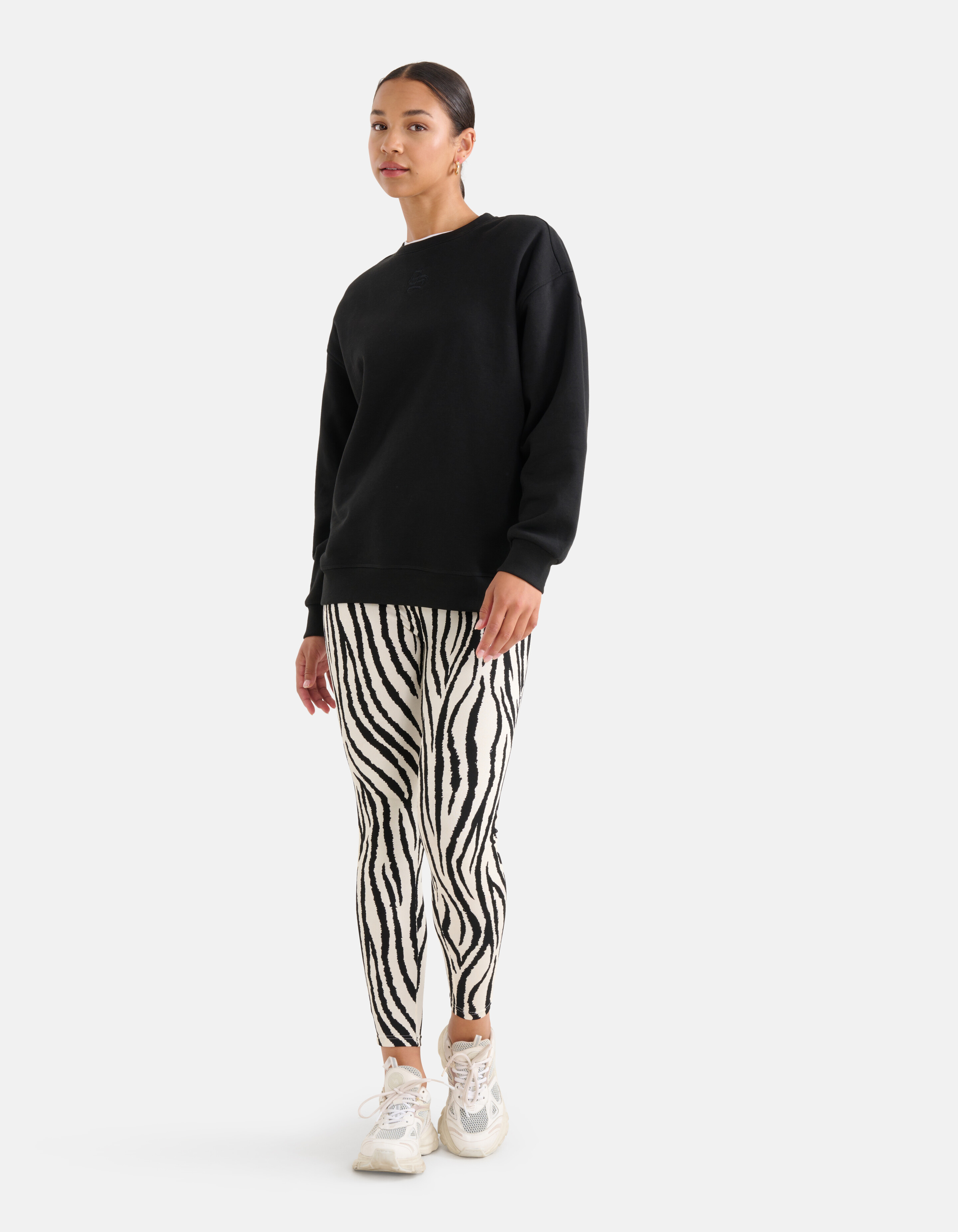 Zebra Print Legging Schwarz/Weiß SHOEBY WOMEN