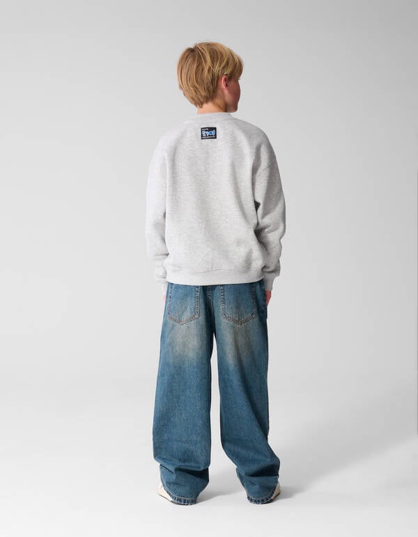 Varsity Ultra Wide Leg Jeans Dunkelblau SHOEBY BOYS