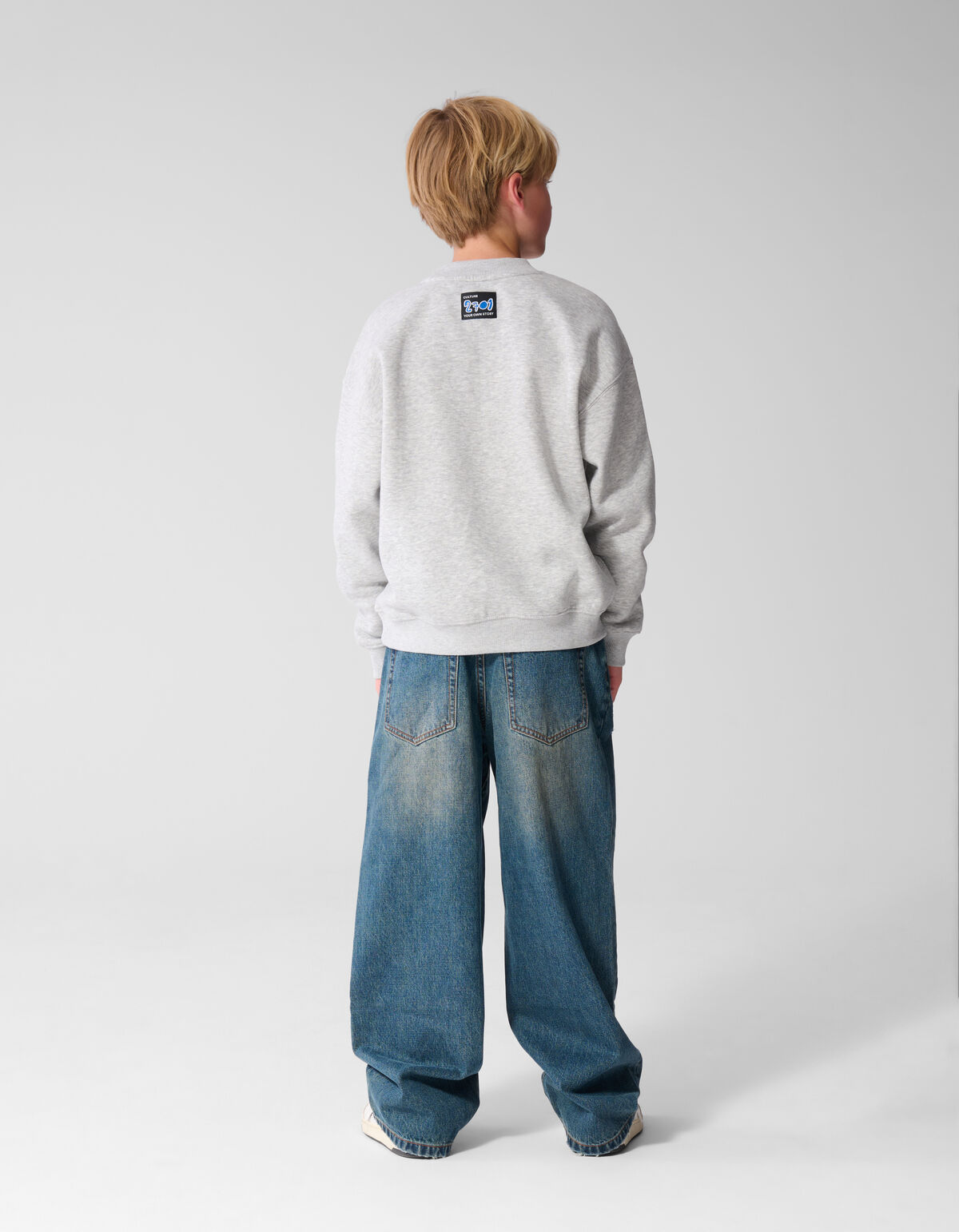 Varsity Ultra Wide Leg Jeans Dunkelblau SHOEBY BOYS