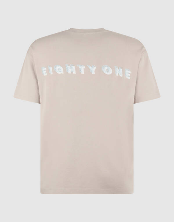 Spark Embroidery T-Shirt Hellbraun SHOEBY MEN