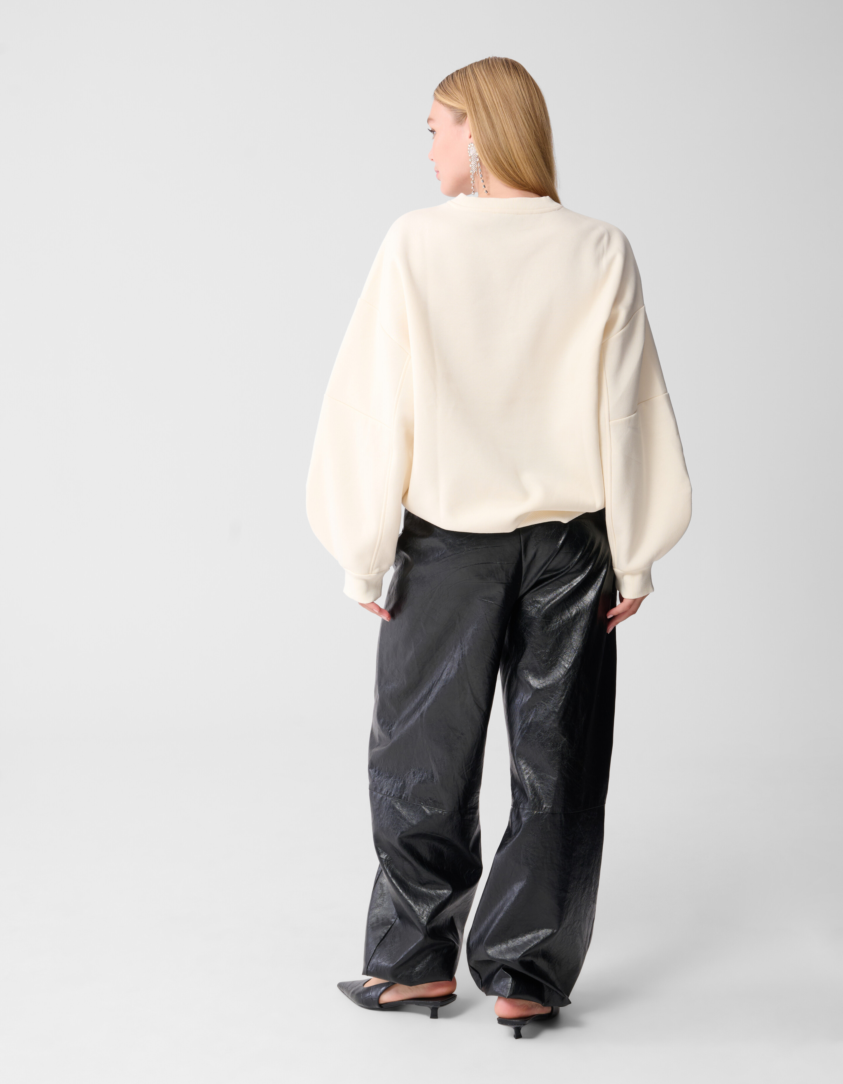 Pullover mit großen Ärmeln in Off White SHOEBY WOMEN