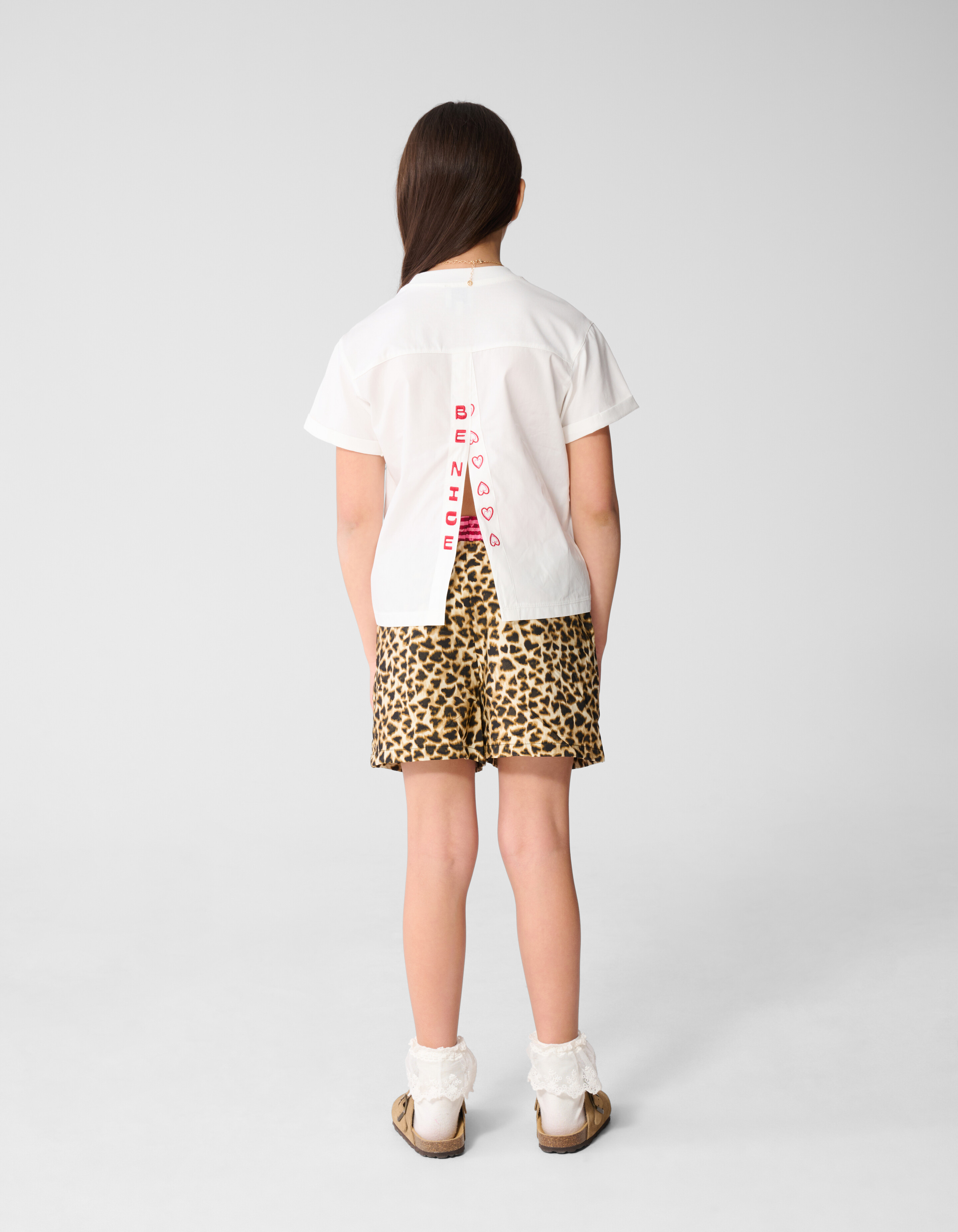 Split Artwork T-Shirt Wei&szlig; SHOEBY GIRLS