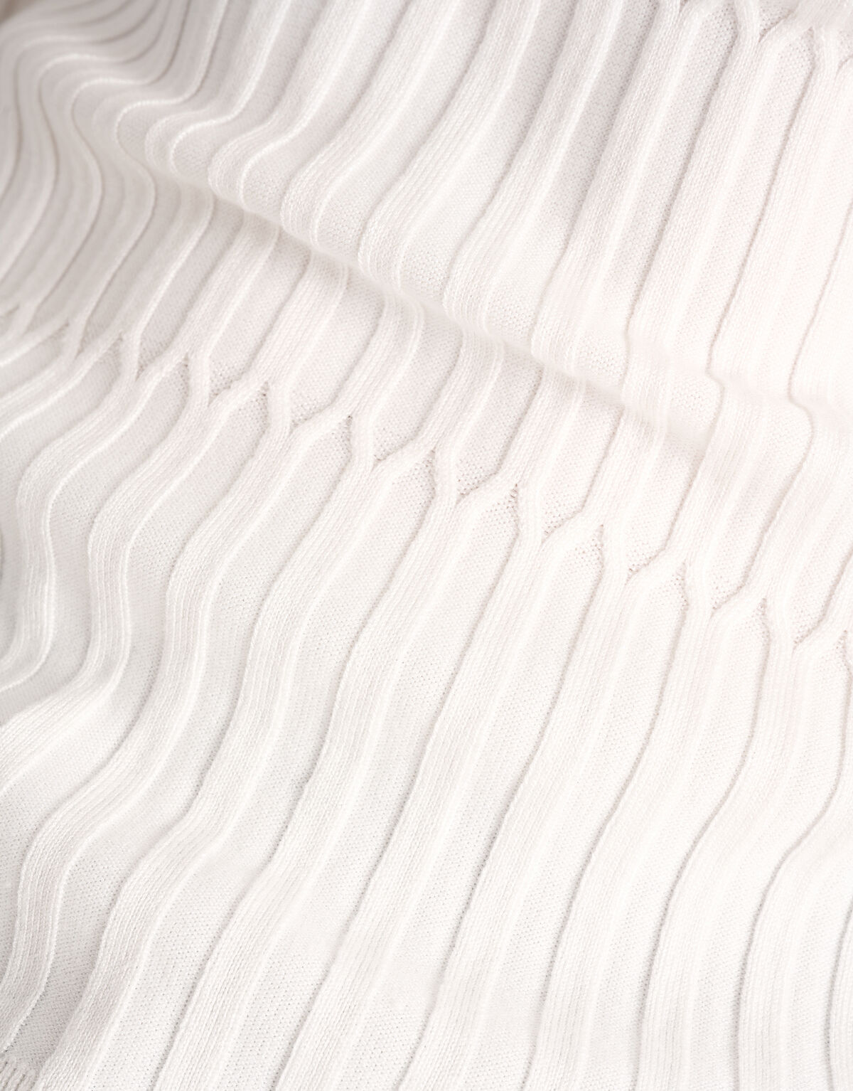 Gestreifter Rollkragenpullover Weiß SHOEBY MEN