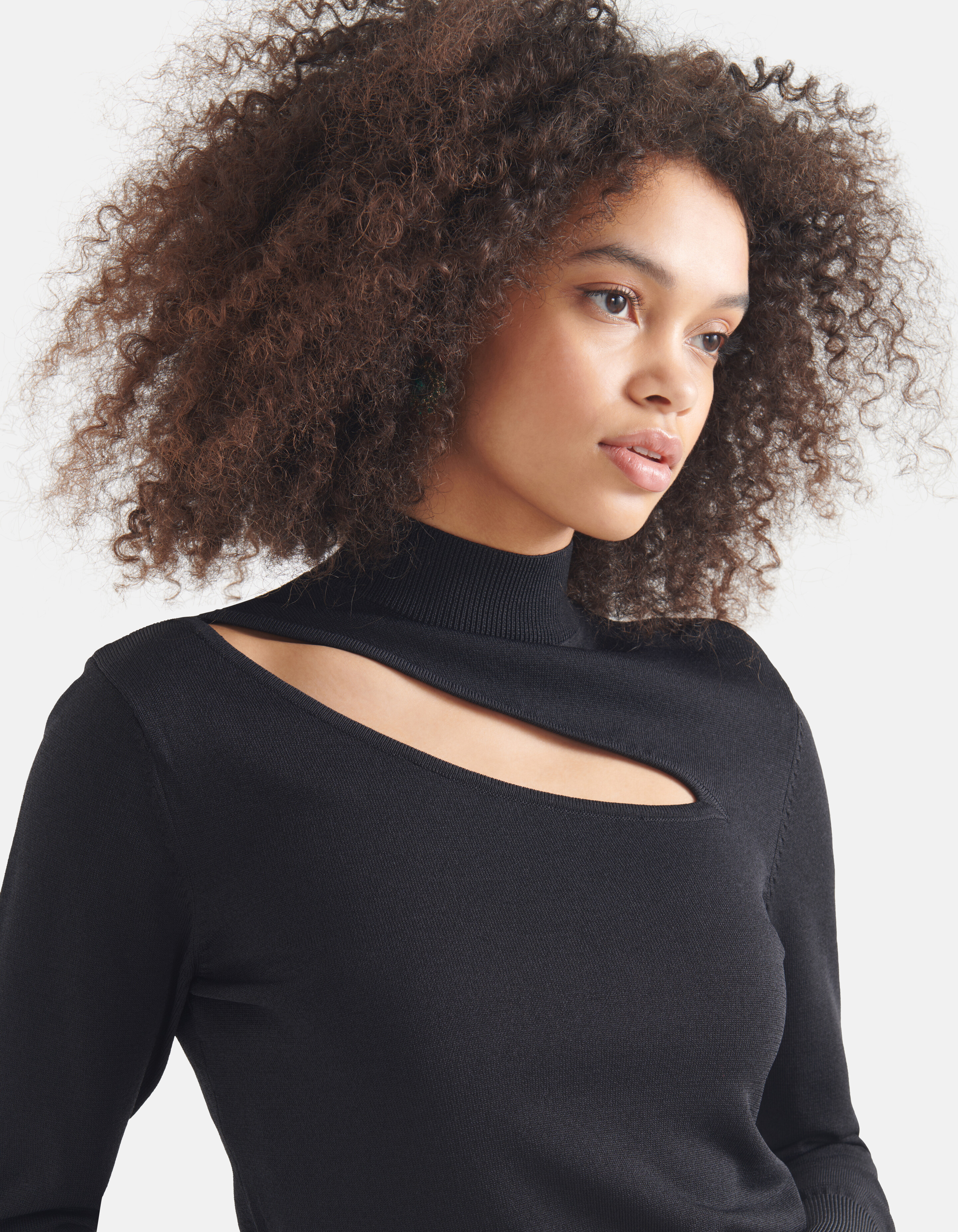Cut Out Top Schwarz SHOEBY WOMEN