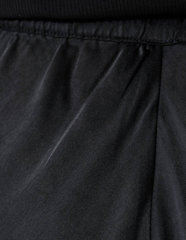 Satinstoff Maxi Rock Schwarz SHOEBY WOMEN