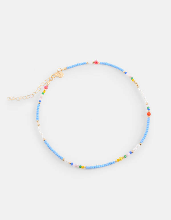Perlenkette Blau SHOEBY ACCESSOIRES