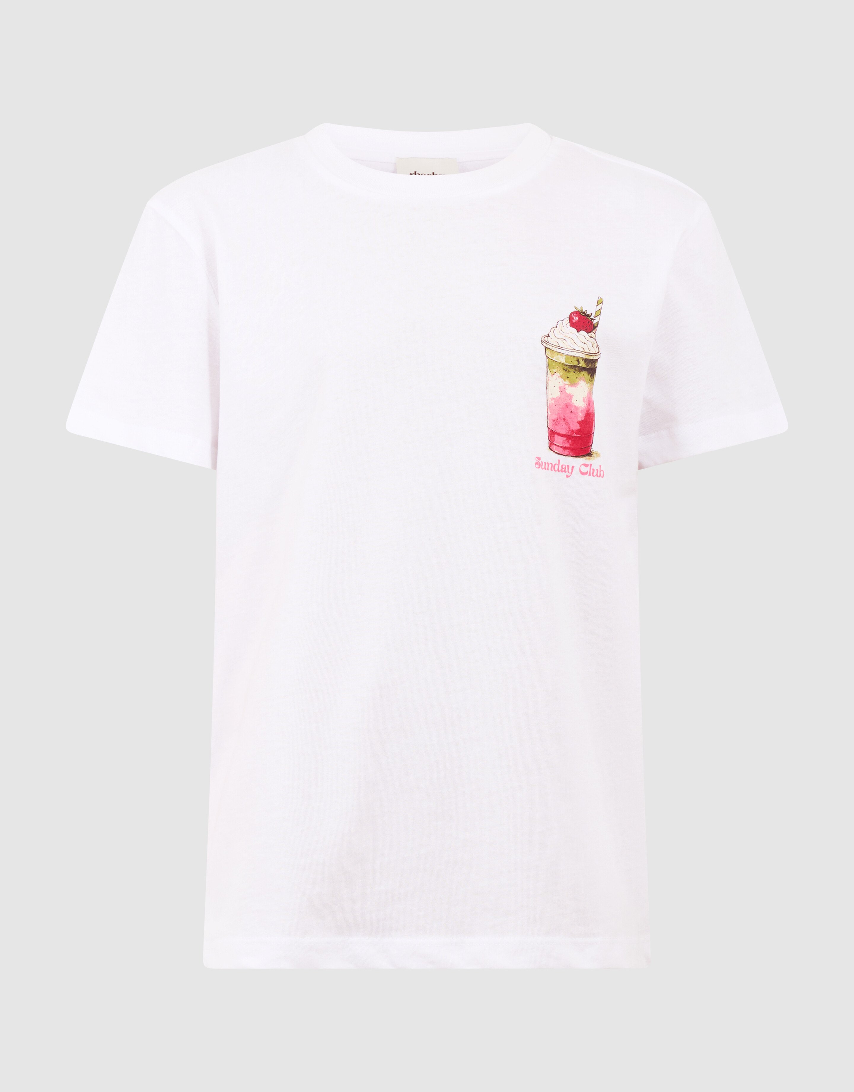 Matcha Artwork T-Shirt Wei&szlig; SHOEBY GIRLS