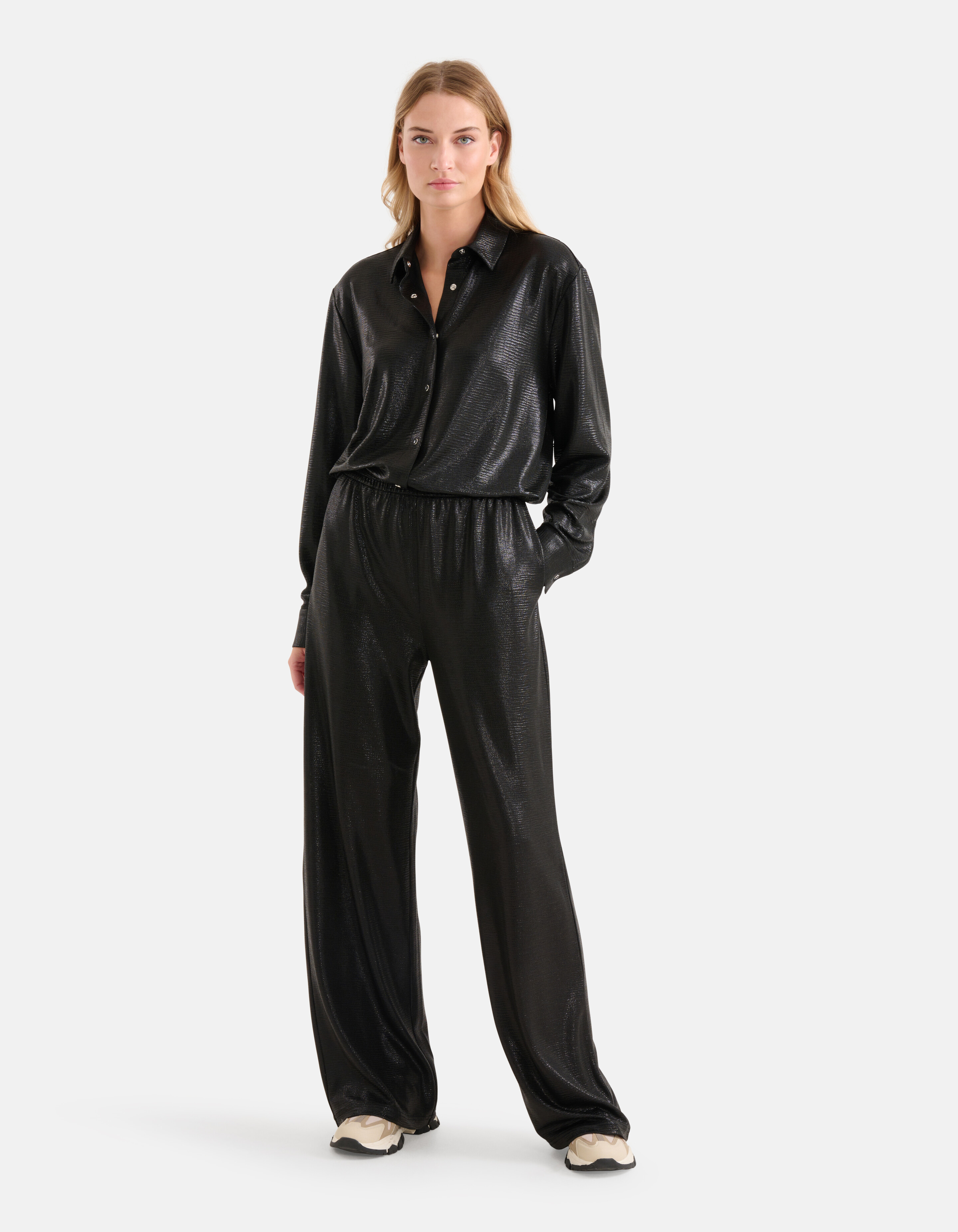 Metallic Broek Zwart SHOEBY WOMEN