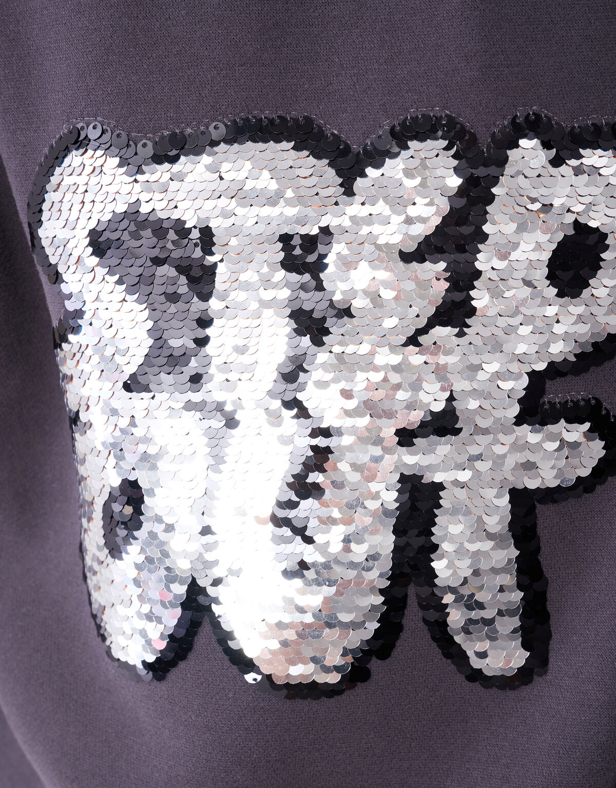 Zwei-Wege-Paillettenpullover Dunkelgrau SHOEBY BOYS