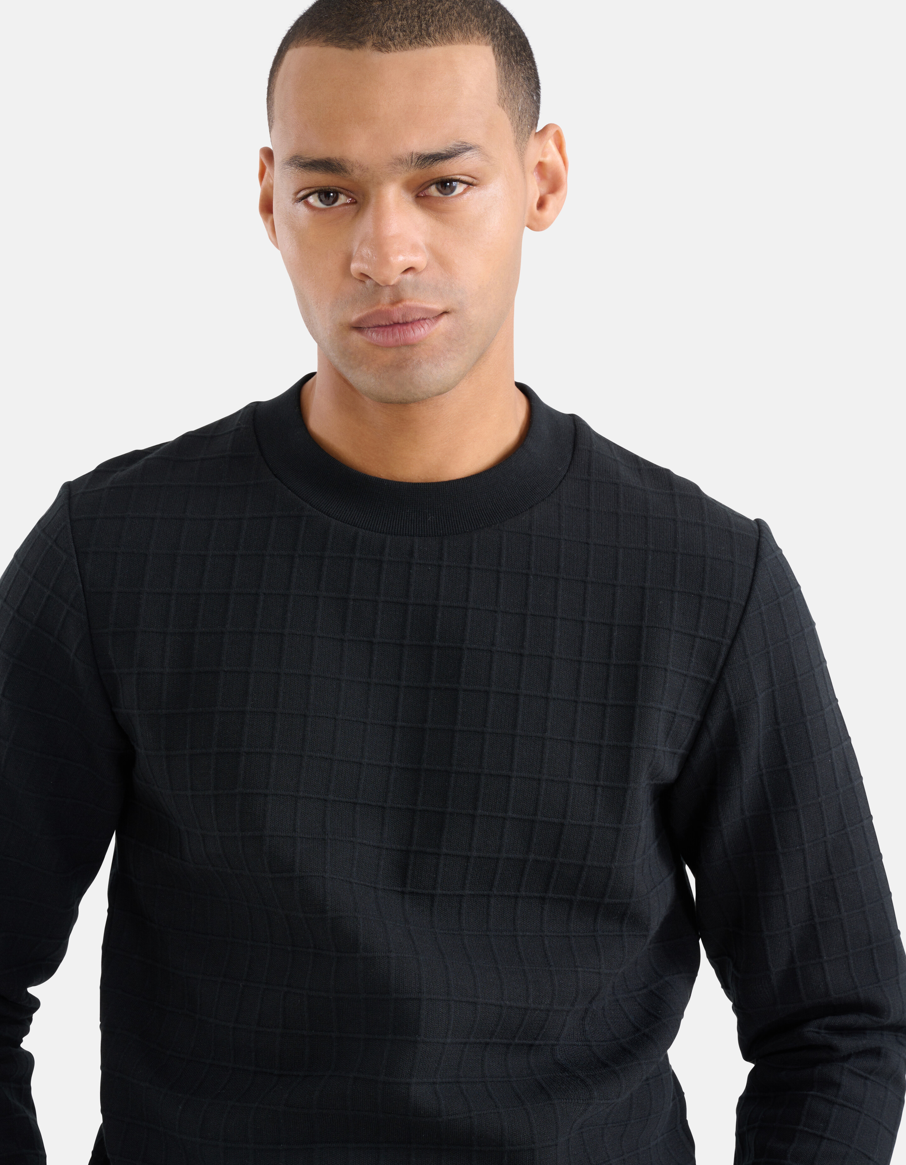 Struktur Pullover Schwarz SHOEBY MEN