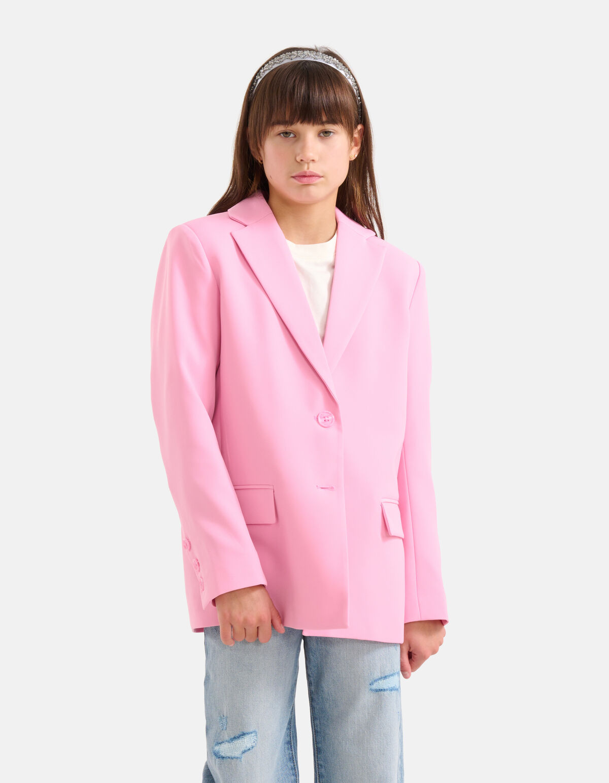 Basis Blazer Lichtroze SHOEBY GIRLS