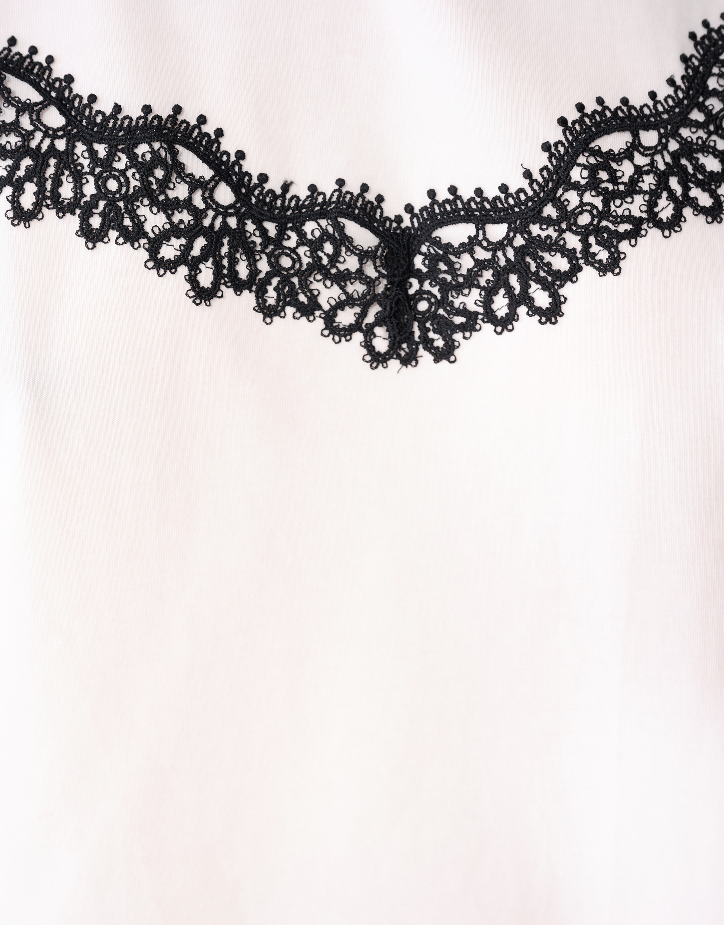 Kanten T-Shirt Wei&szlig; SHOEBY WOMEN