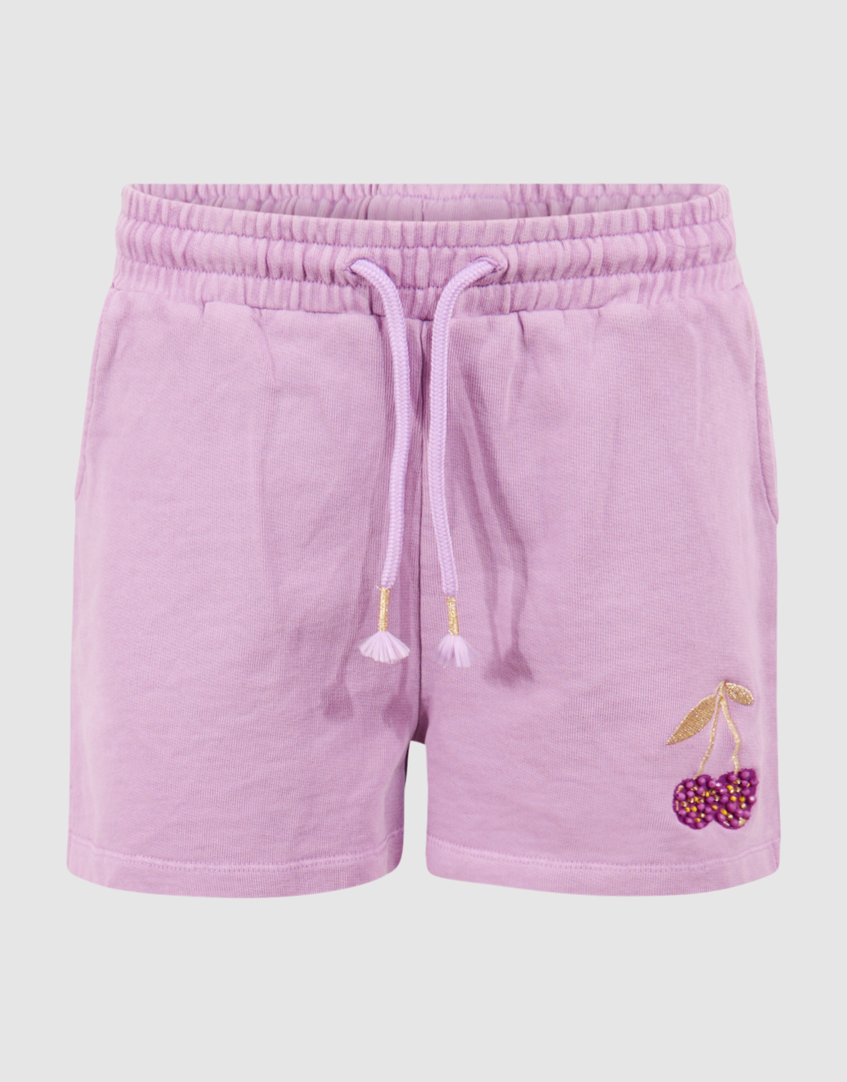 Cherry Artwork Short Washed Light Purple SHOEBY GIRLS