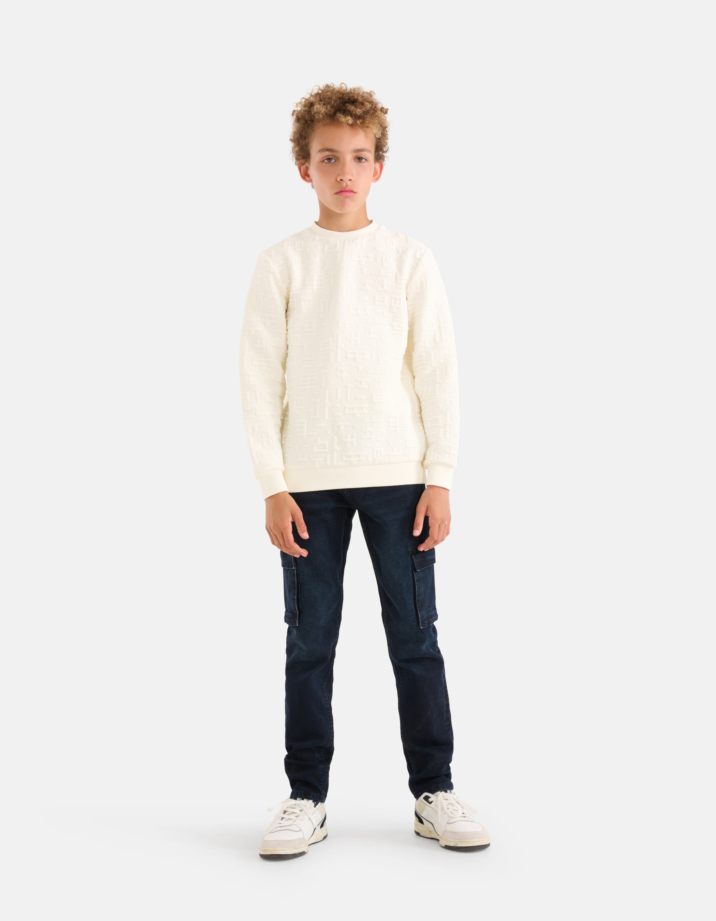 Strukturierter Pullover Off White SHOEBY BOYS