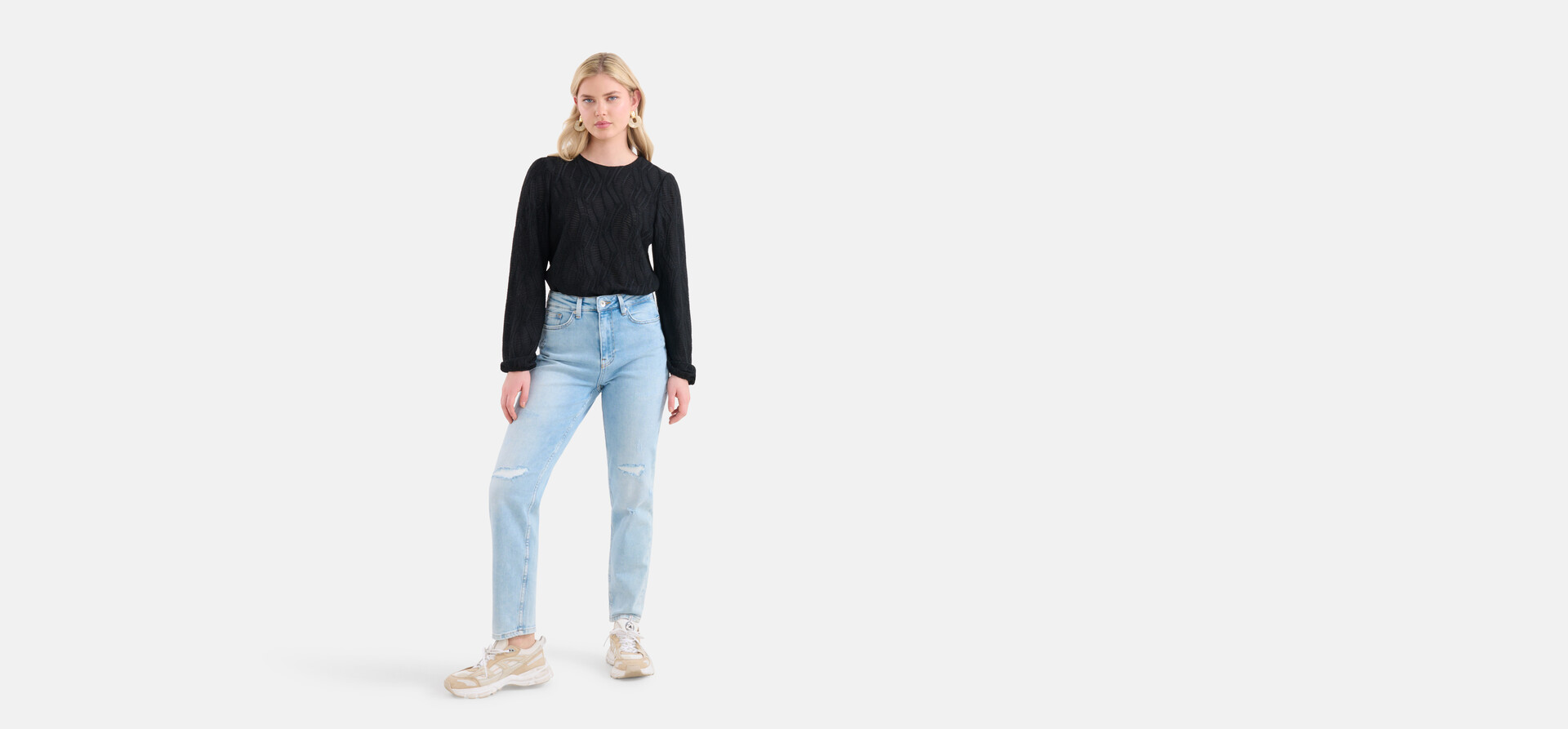 Tapered Fit Jeans Gebleicht L29 SHOEBY WOMEN