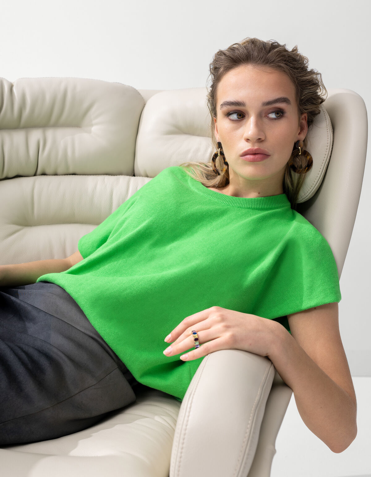 Gestricktes T-shirt Grün von Mieke SHOEBY WOMEN