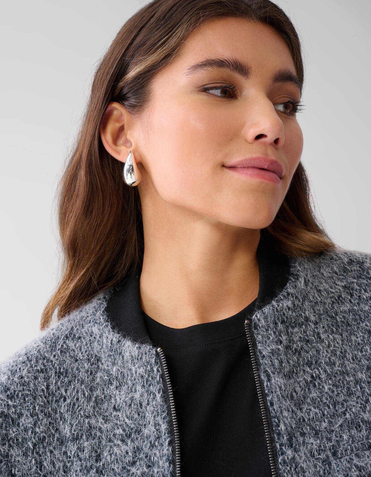 Tweed-Jacke Grau SHOEBY WOMEN