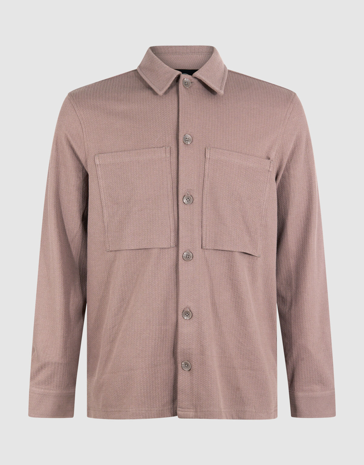 Strukturiertes Overshirt Hellbraun SHOEBY MEN