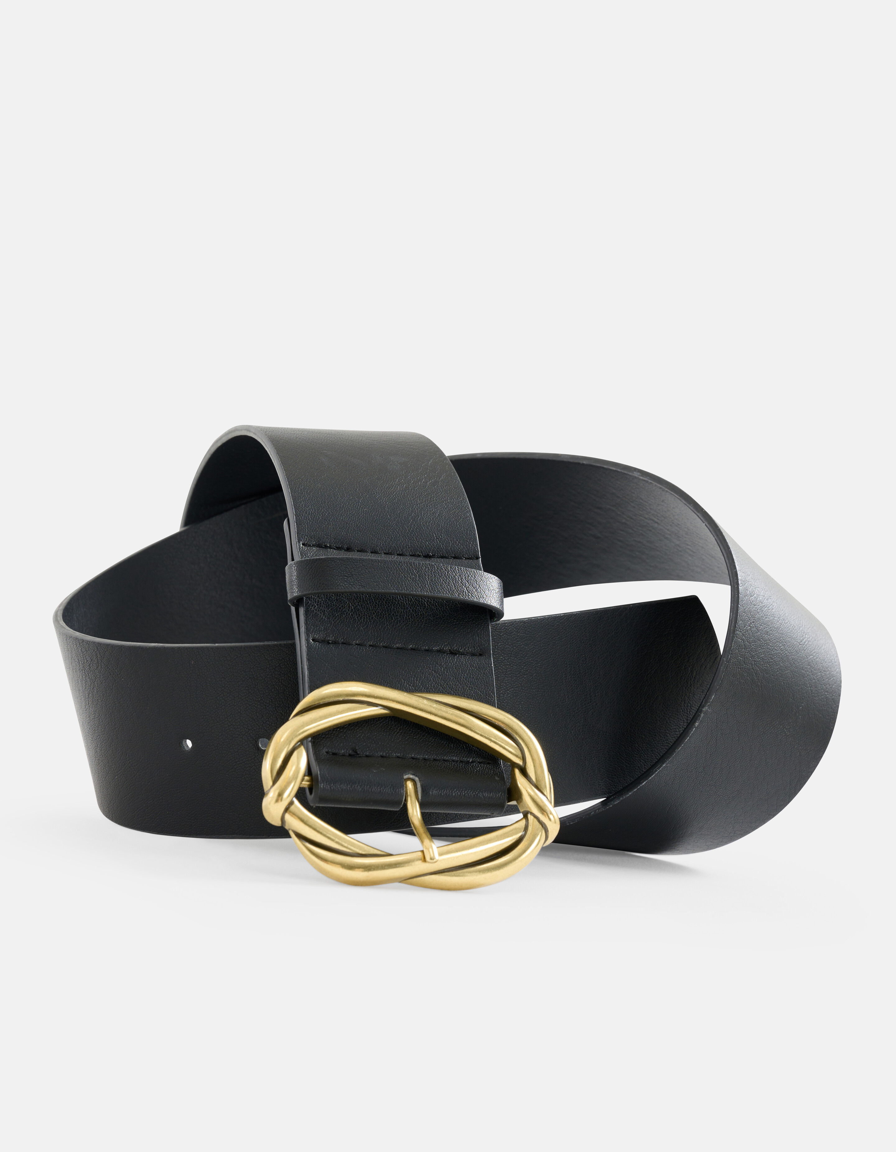 Gürtel mit geflochtener Schnalle Schwarz SHOEBY ACCESSOIRES