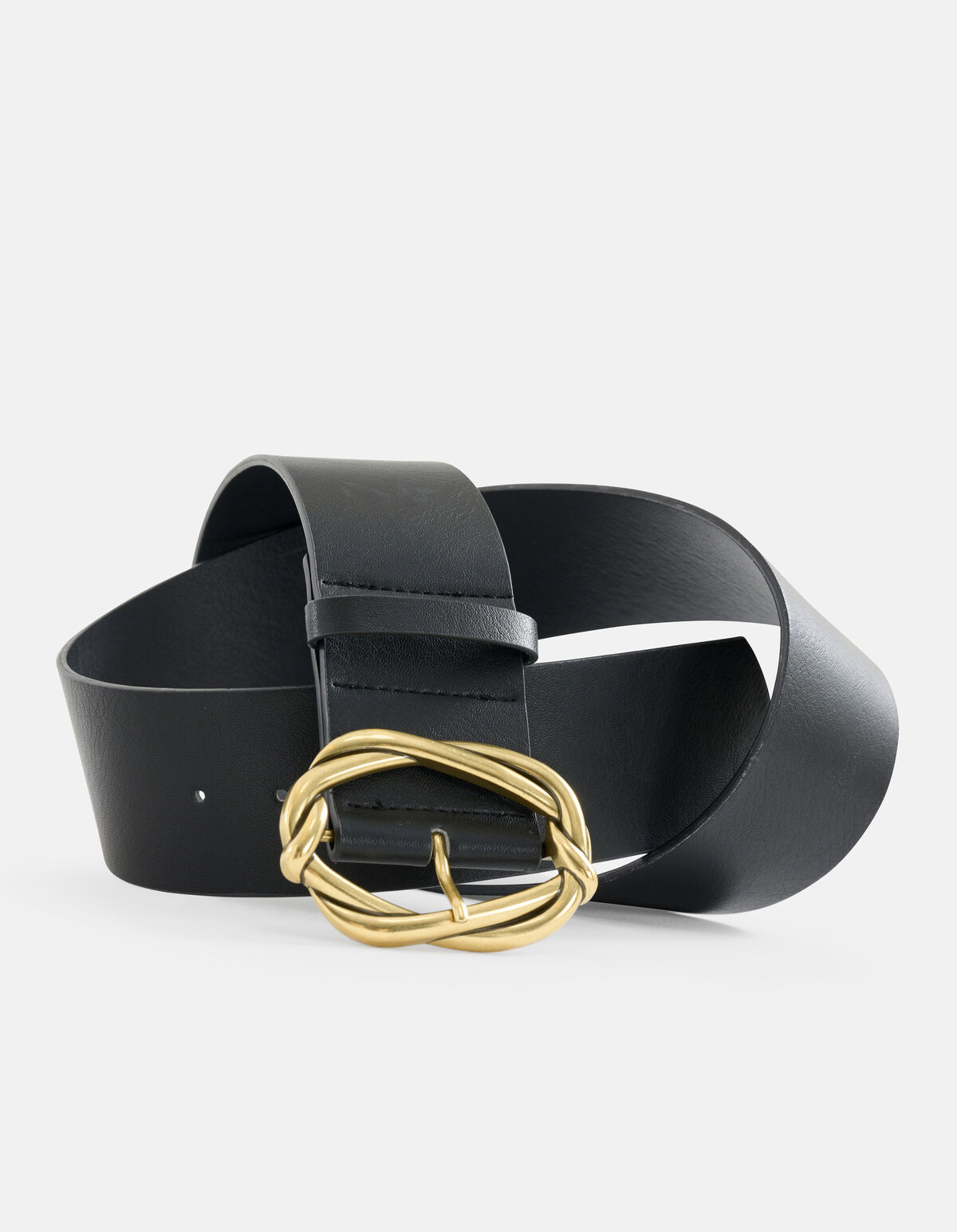 Gürtel mit geflochtener Schnalle Schwarz SHOEBY ACCESSOIRES