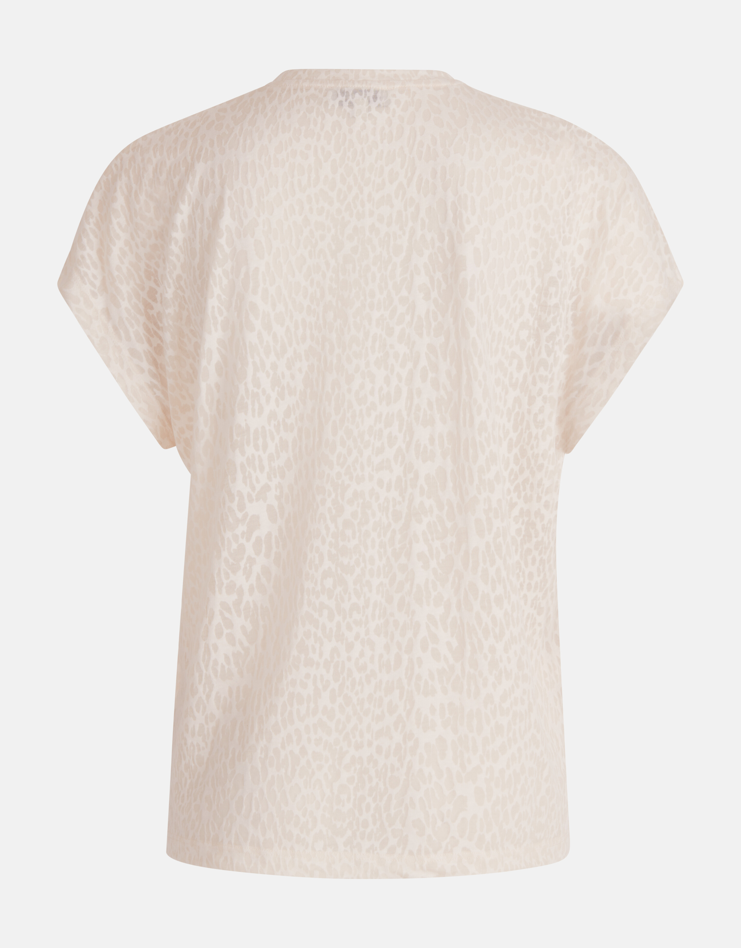 Leopard Burn Out T-shirt Off White SHOEBY WOMEN